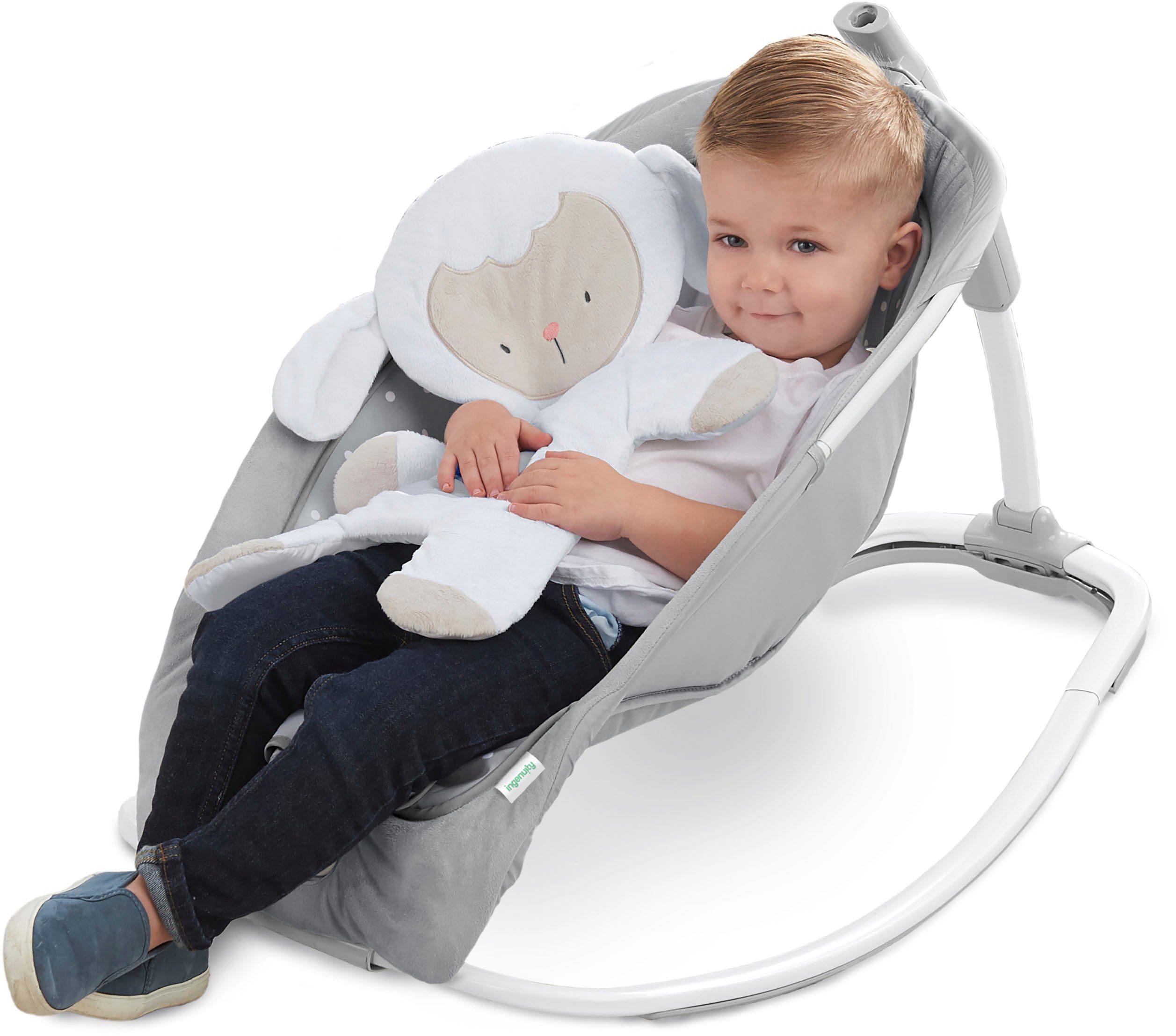 ingenuity Babywippe Cuddle Lamb, mit Vibration und Melodien