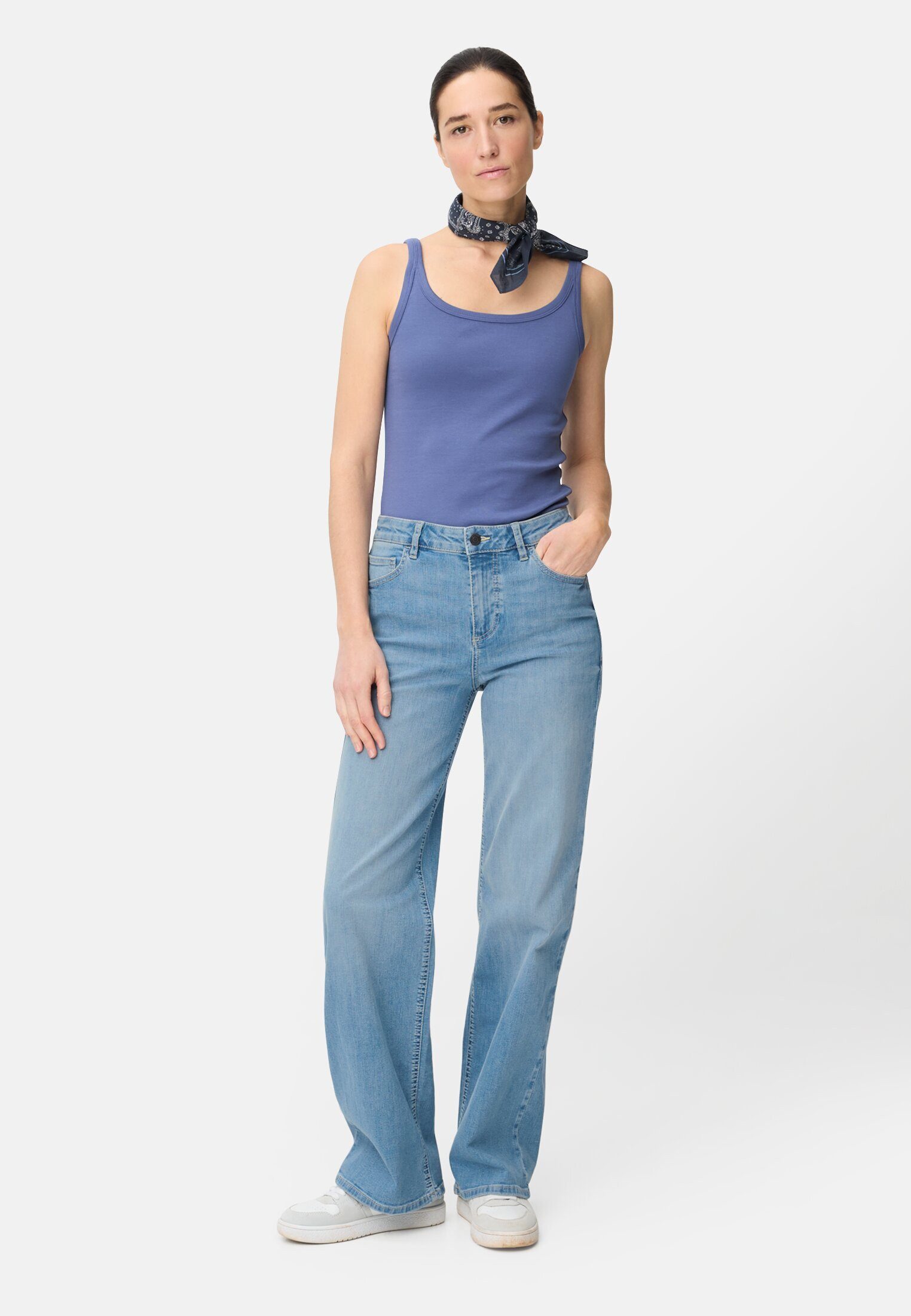 camel active 5-Pocket-Jeans mit weitem Bein Regular Fit