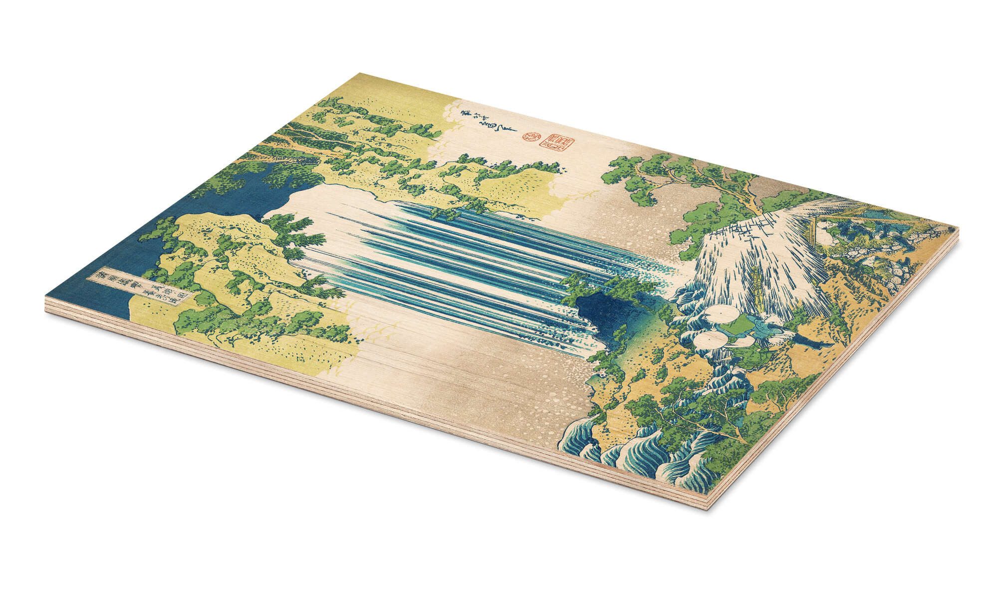 Posterlounge Wandbild Der Yoro-Wasserfall in der Provinz Mino, Katsushika Hokusai, erhältlich als Poster, Leinwandbild, Wandsticker oder Acrylglasbild