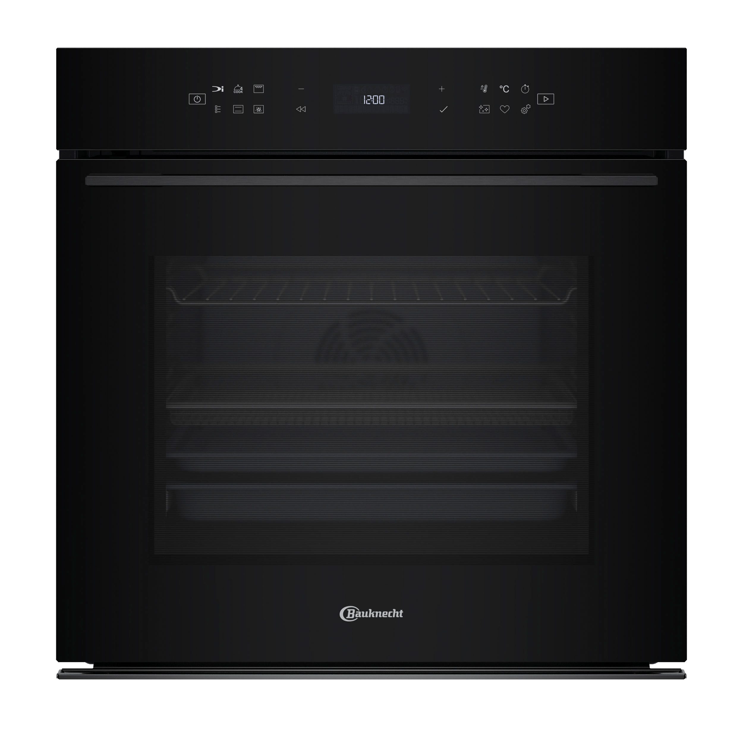 BAUKNECHT Einbaubackofen BBI78PT1SK, mit 1-fach-Teleskopauszug, AirFry-Funktion, Pizzafunktion, 1-fach-Teleskopauszug, Pyrolyse