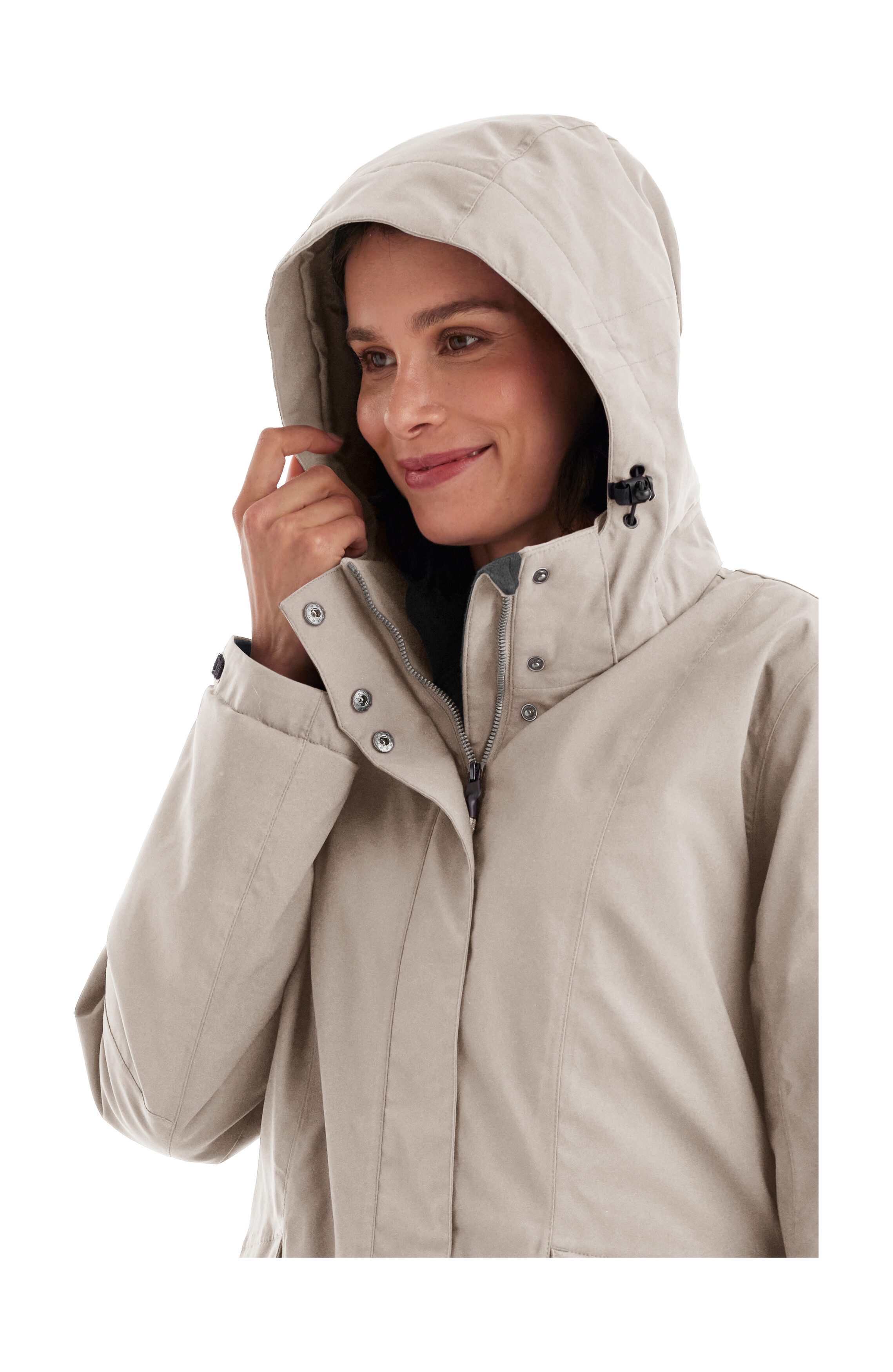 Killtec Funktionsjacke Damen Jacke Wasserdichte, atmungsaktive Damenjacke mit abnehmbarer Kapuze