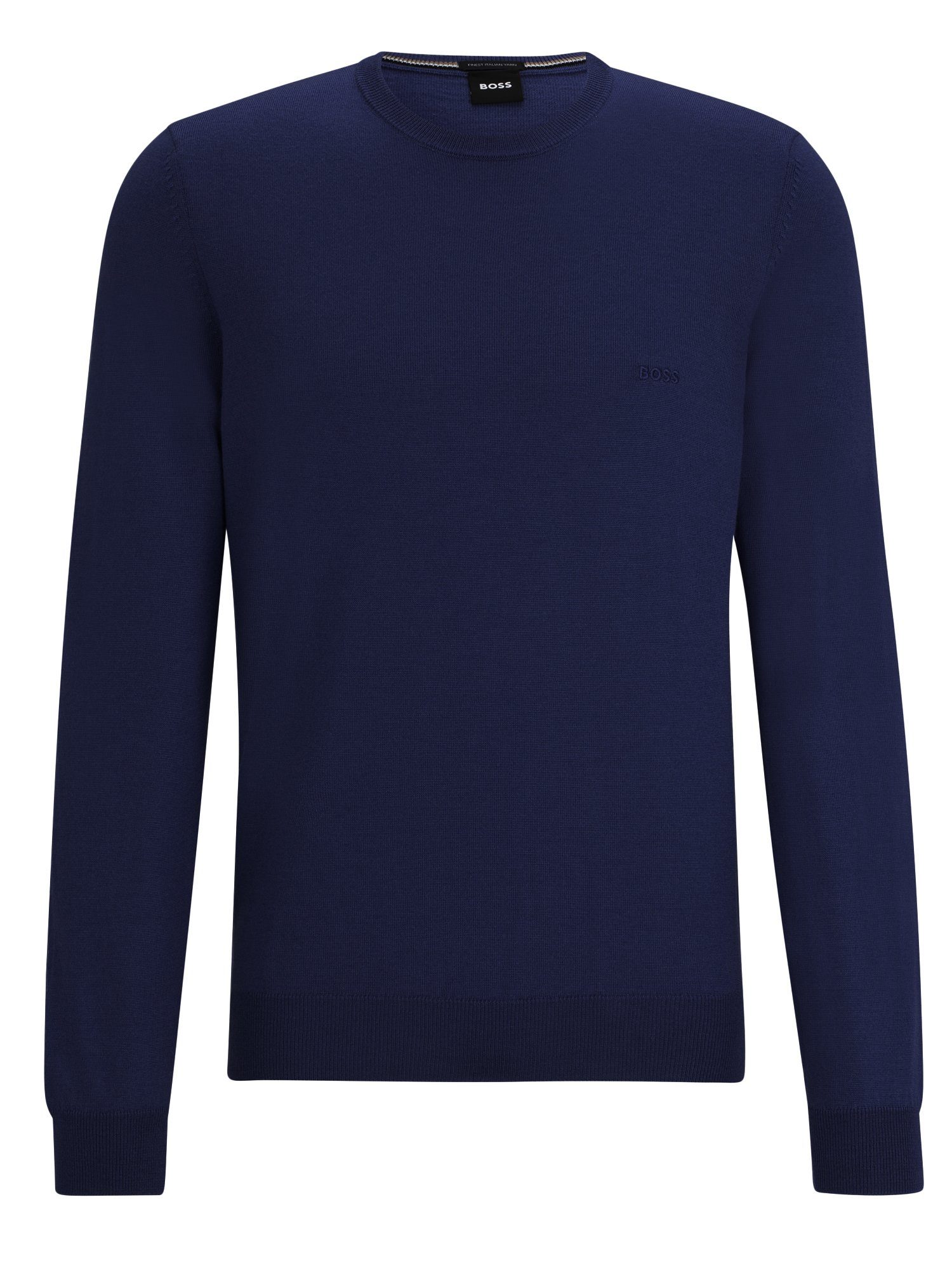 BOSS Strickpullover Botto-L (1-tlg) Blau (404)