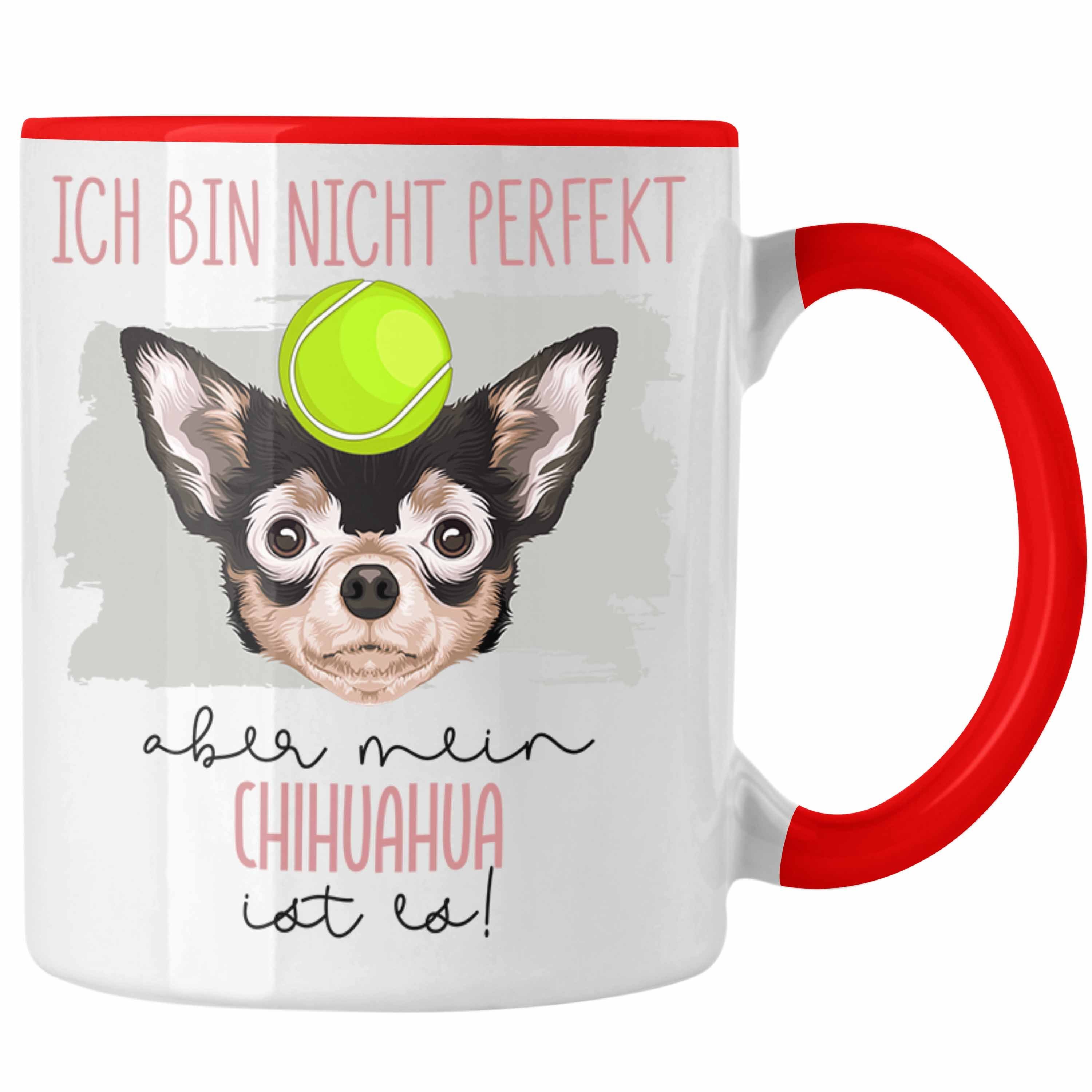 Trendation Tasse Chihuahua Besitzer Rot Besitze Tasse Geschenkidee Spruch Geschenk Lustiger