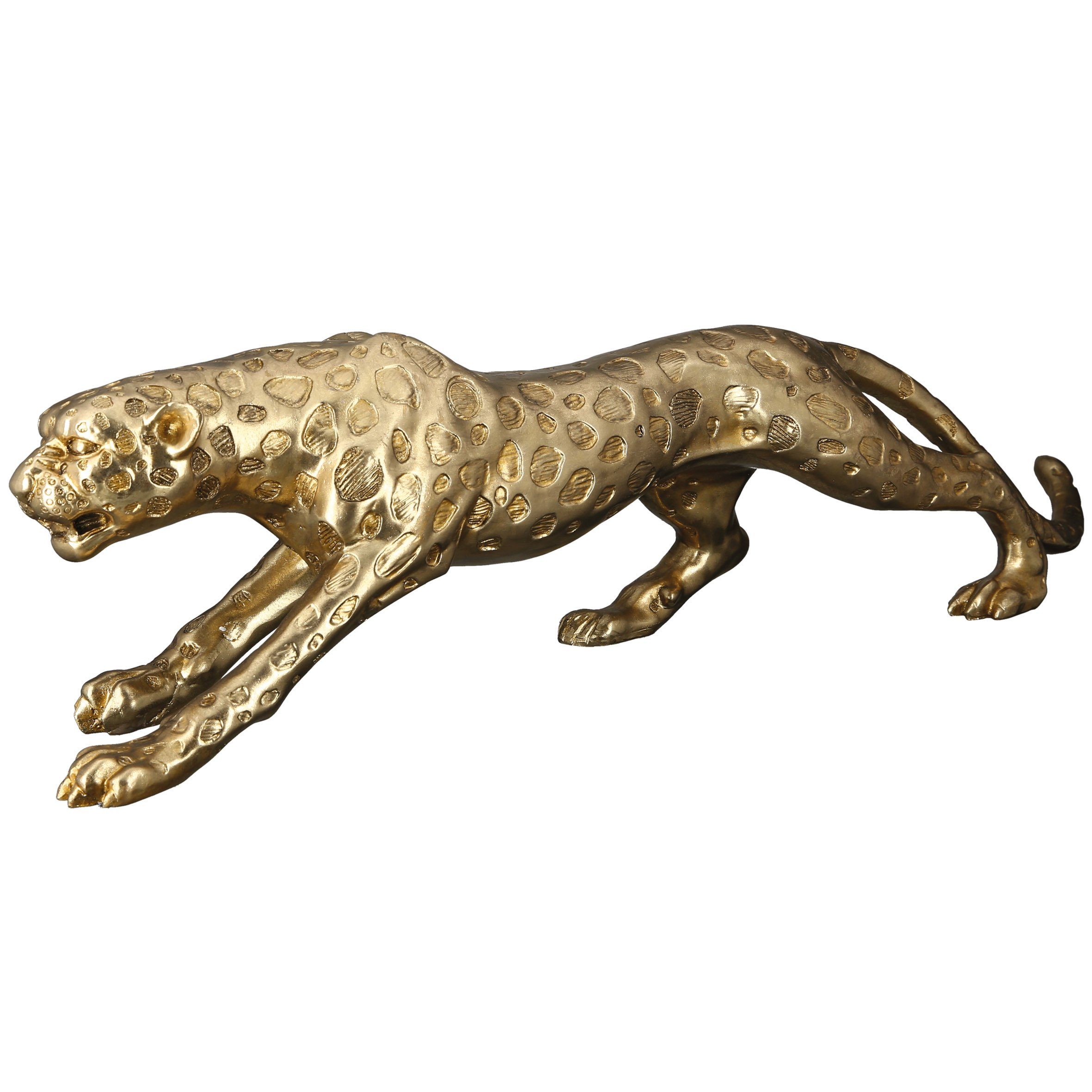 GILDE Dekofigur Figur - gold - Poly - H. 20cm x B. 80cm - Skulptur - Deko ( günstig online kaufen