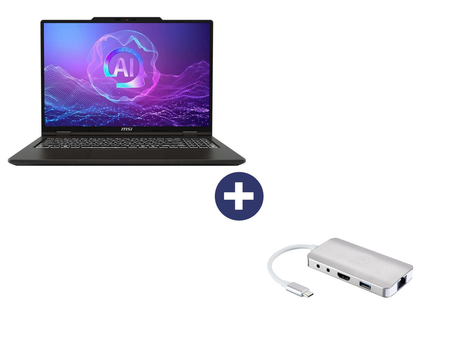 MSI Venture A16 AI+ A3HMG Notebook (AMD Ryzen™ AI 5 340, 16 GB, 512 GB SSD)
