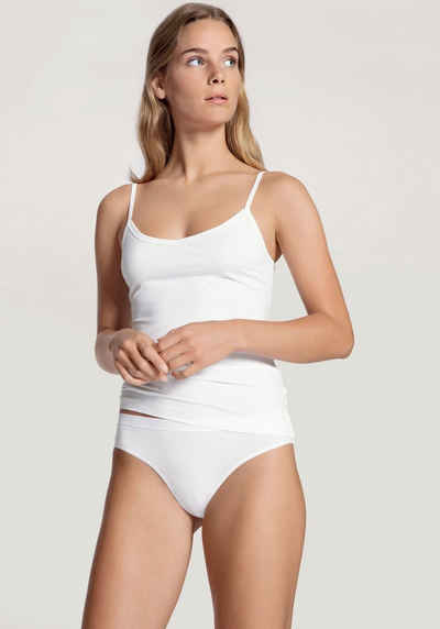 CALIDA Unterhemd Natural Joy Basic-Top, Träger verstellbar, extra-flache Seitennähte