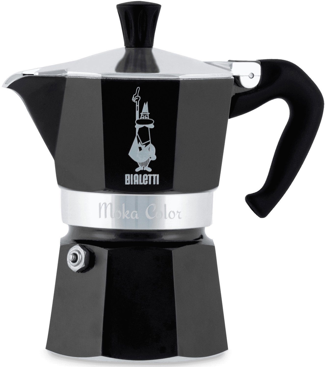 BIALETTI Espressokocher, 0,13l Kaffeekanne, Aluminium, in hochwertiger Lackierung, 1 Tasse