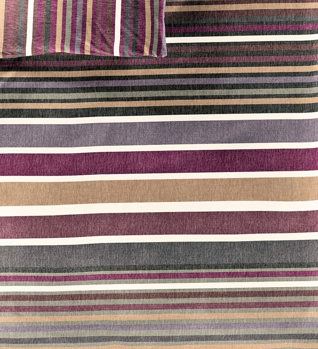 JACK Bettwäsche 135x200cm Streifen Lila Schwarz, günstig online kaufen