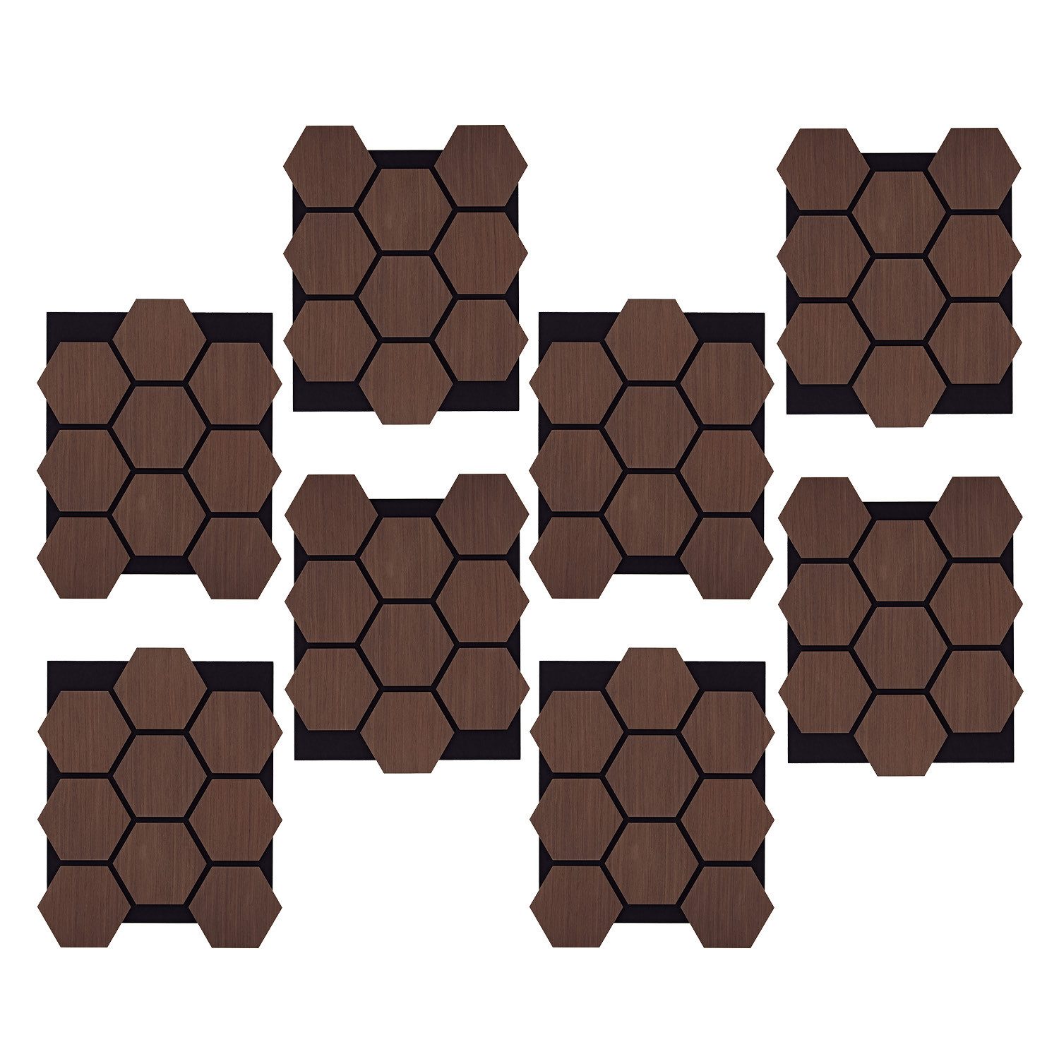Homestyle4u Wandpaneel je 76x62 cm Hexagon günstig online kaufen