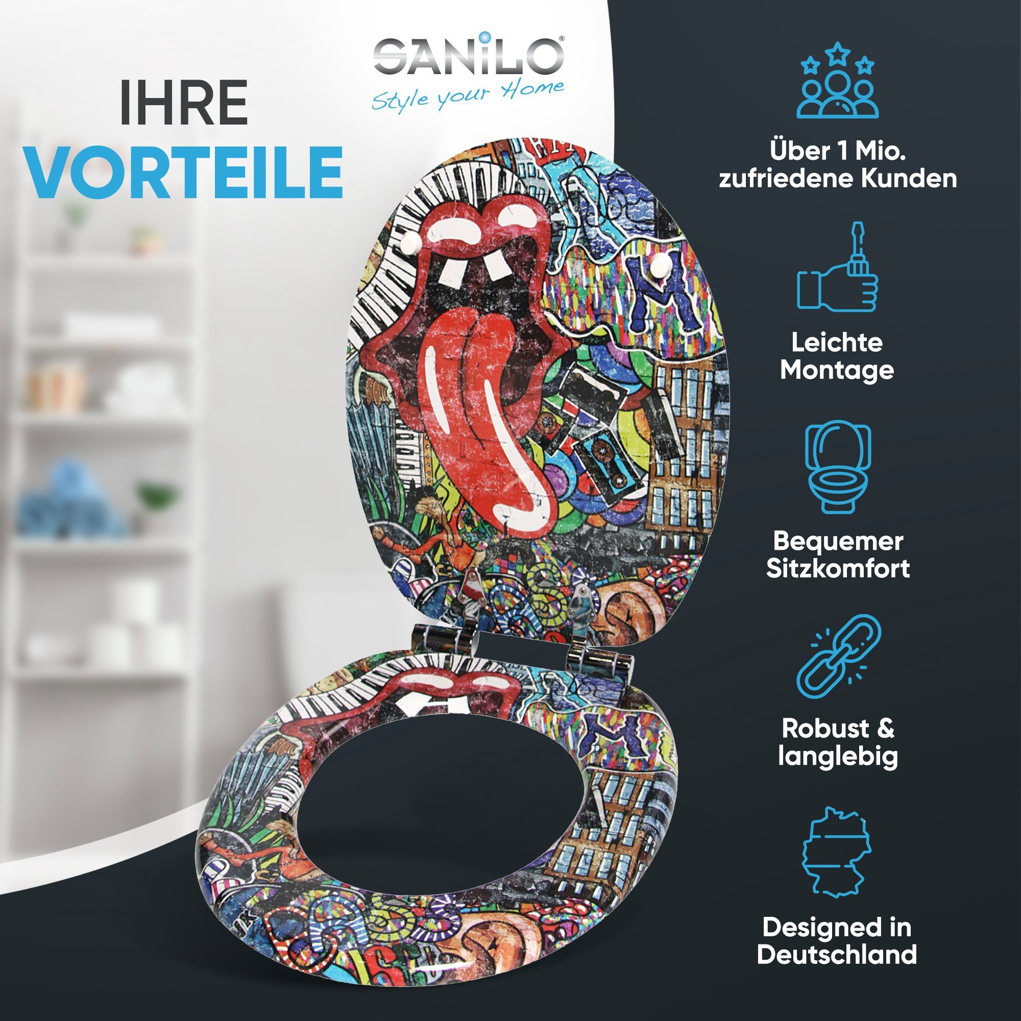 Sanilo WC-Sitz mit Absenkautomatik, viele schöne Toilettensitze direkt vom günstig online kaufen