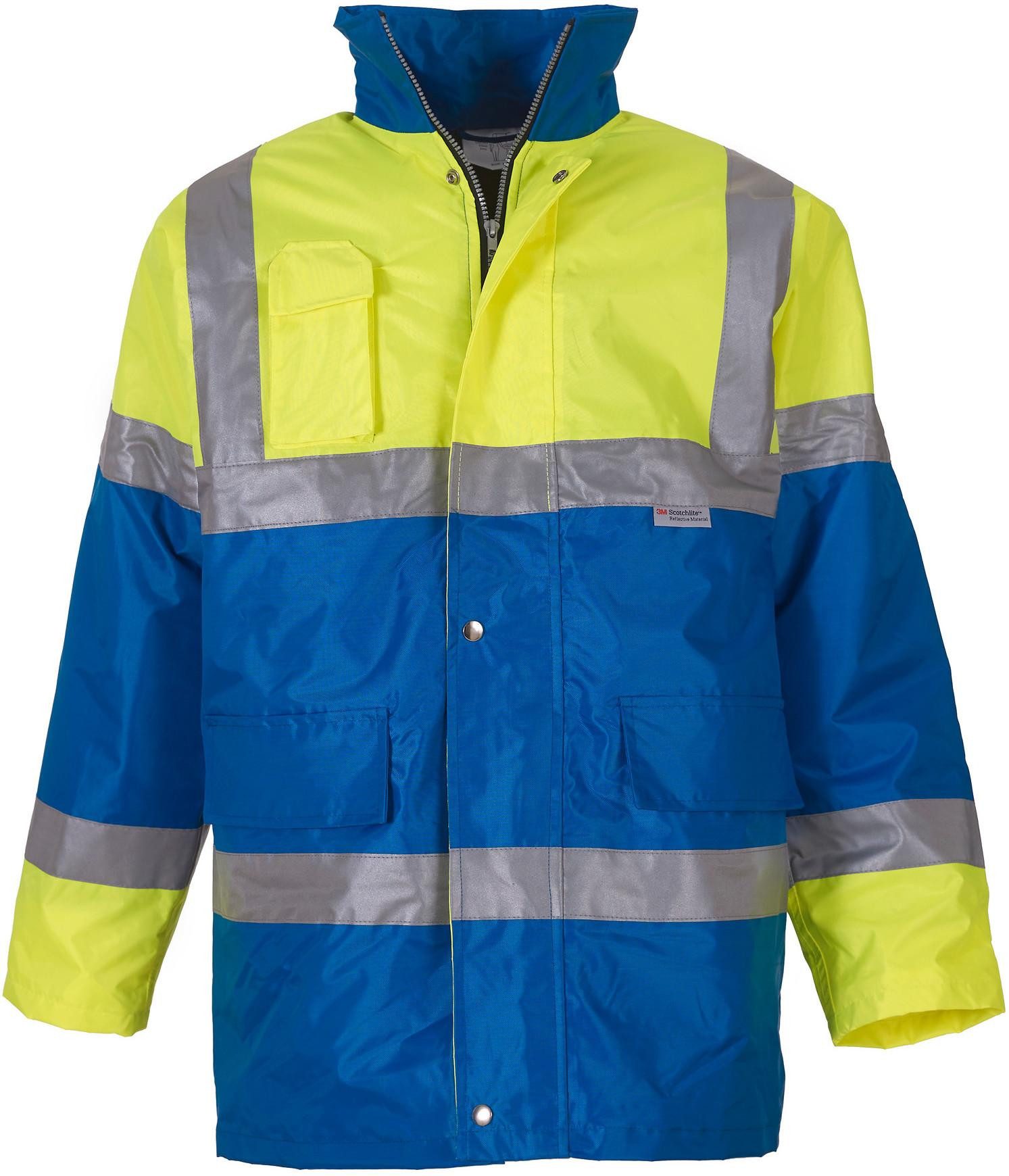 YOKO Arbeitsjacke Kontrastfarbene Warn-Jacke