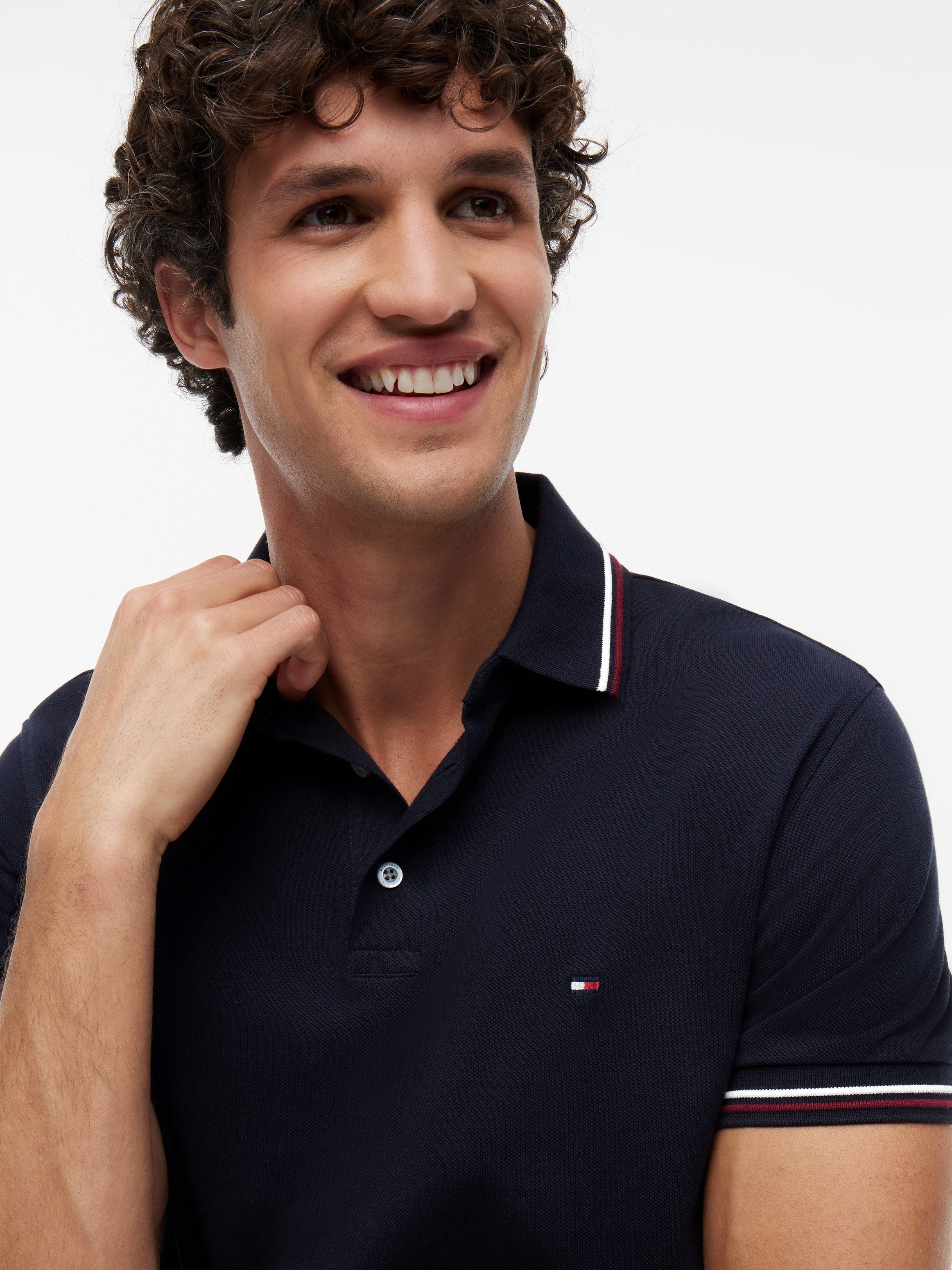 Tommy Hilfiger Poloshirt TIPPED SLIM FIT POLO mit Kontrast-Details