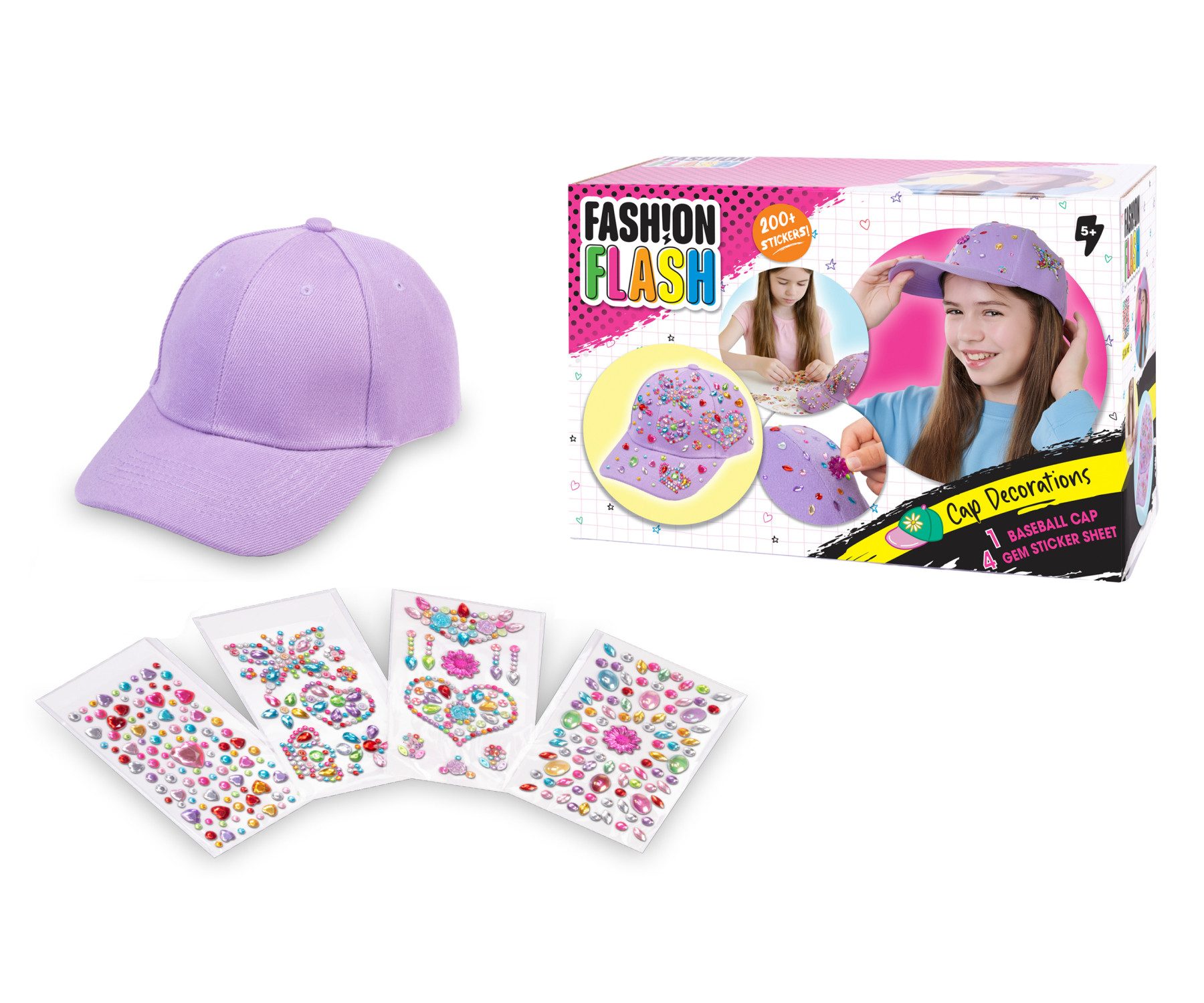 SIMBA Kreativset Fashion Flash Baseball Cap Deko
