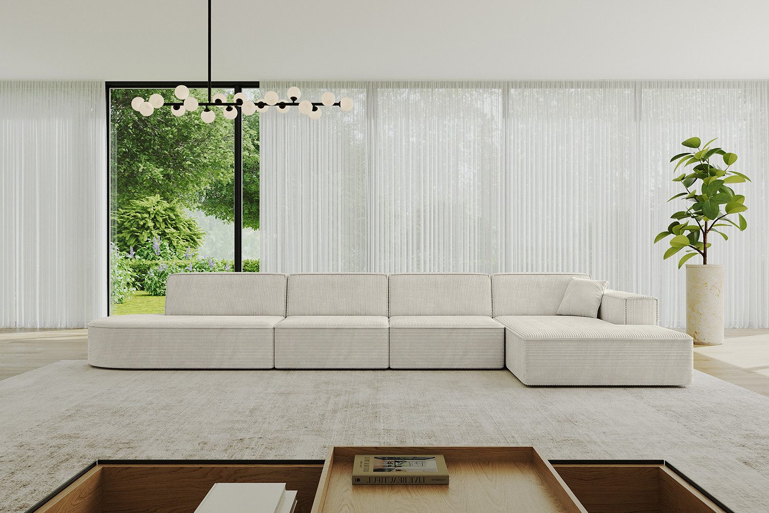 ALTDECOR Ecksofa IREA-L3-v4, Sofa Praktische Bequeme Funktionsecke Couch L-Form Eckcouch, Corner Sofa L-Form Vielseitige Sofa Wohnlandschaft Wohnzimmer