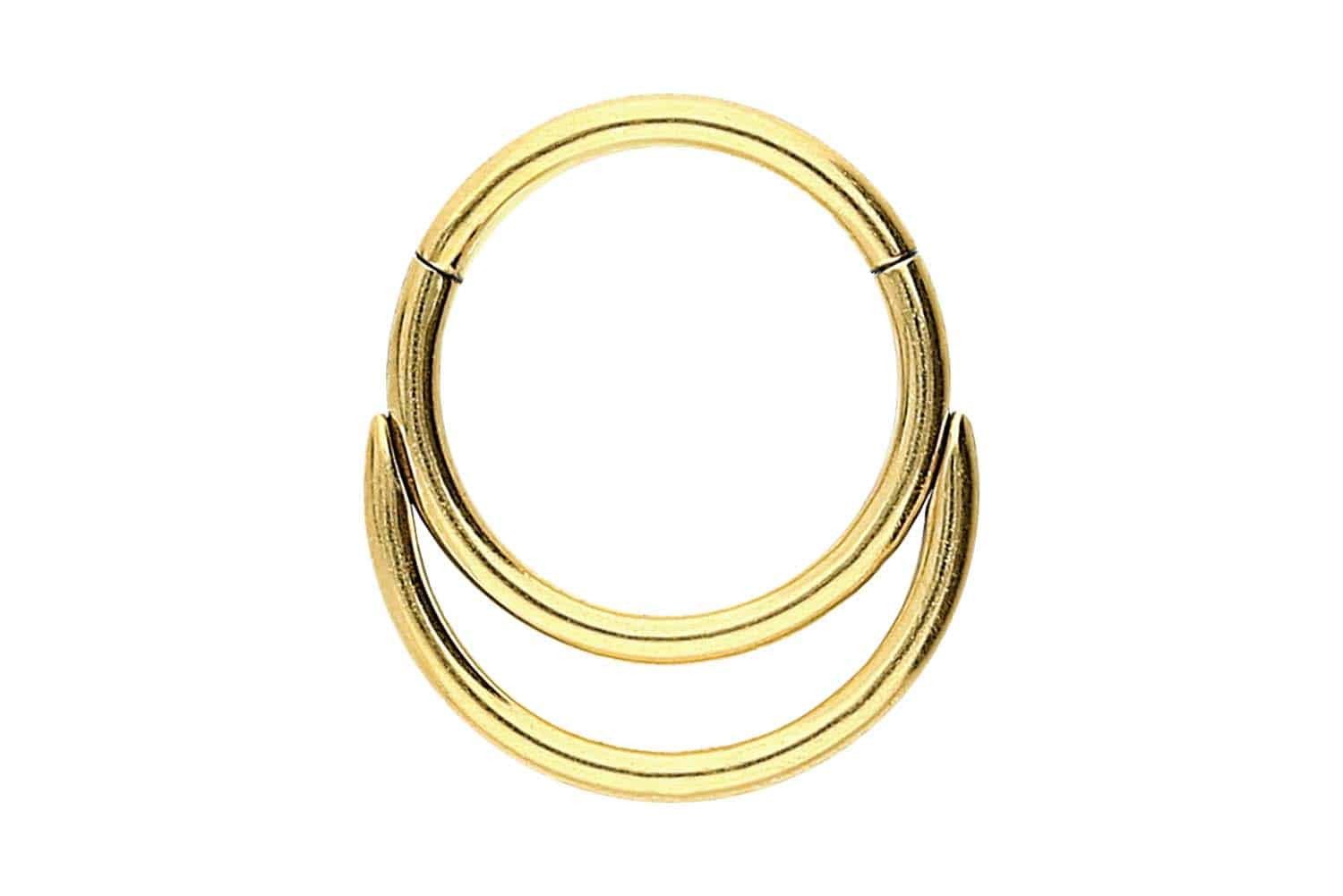 Nasenpiercing Chirurgenstahl Segmentring Clicker DOPPELRING
