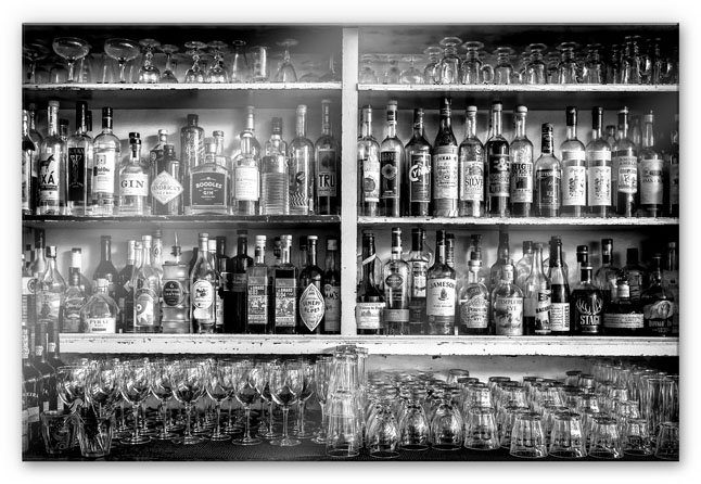 Wall-Art Küchenrückwand Klassische Bar Spritzschutz, (1-tlg) transparent