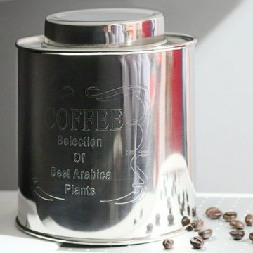 440s Aufbewahrungsdose 440s Metall Dose COFFEE, silberfarben