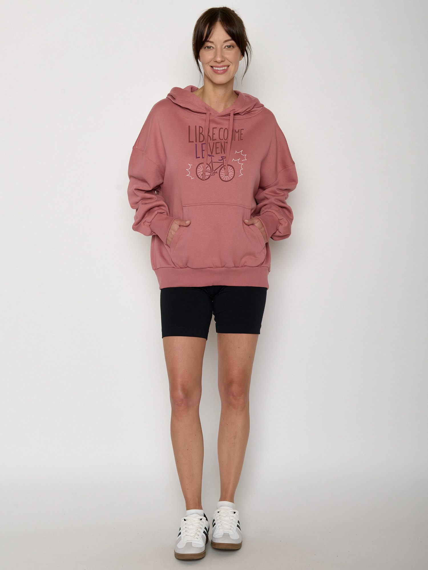 GreenBomb Hoodie Mello Bike Libre (1) weitgeschnittener Hoodie, Oversized Fit, aufgesetzte Fronttasche