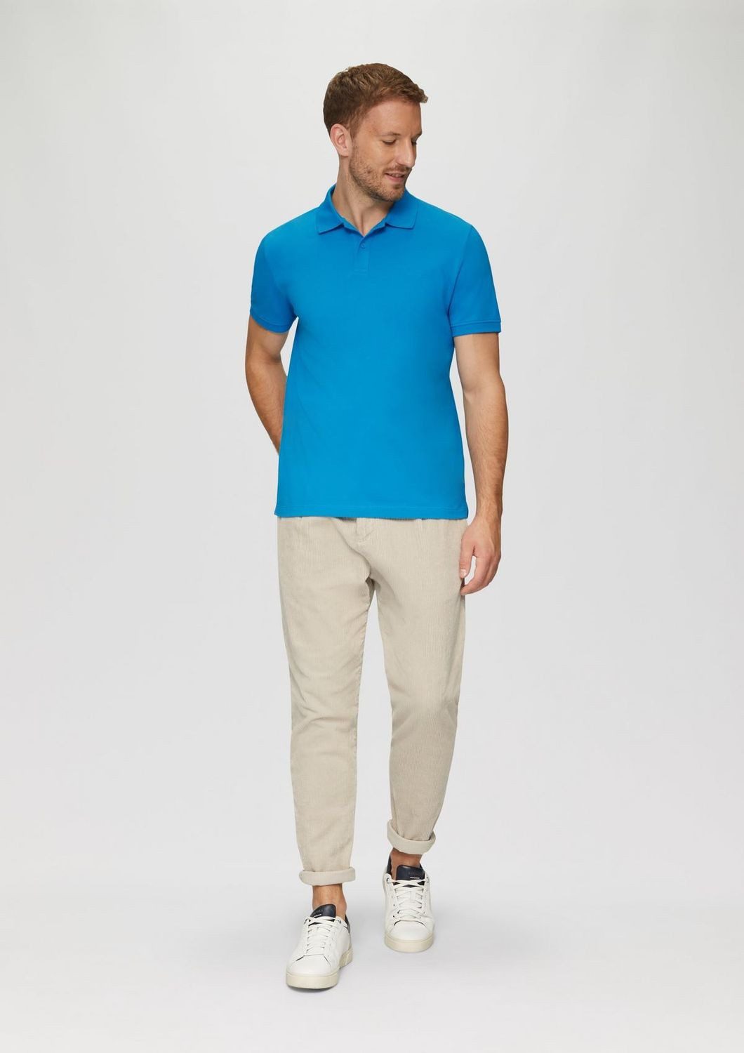 s.Oliver Poloshirt Poloshirt kurzarm, Piqué, Kragen, Knöpfe