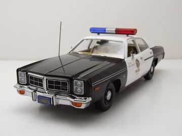 GREENLIGHT collectibles Modellauto Dodge Monaco 1977 Police Terminator mit T-800 Endoskelet Figur Modella, Maßstab 1:18