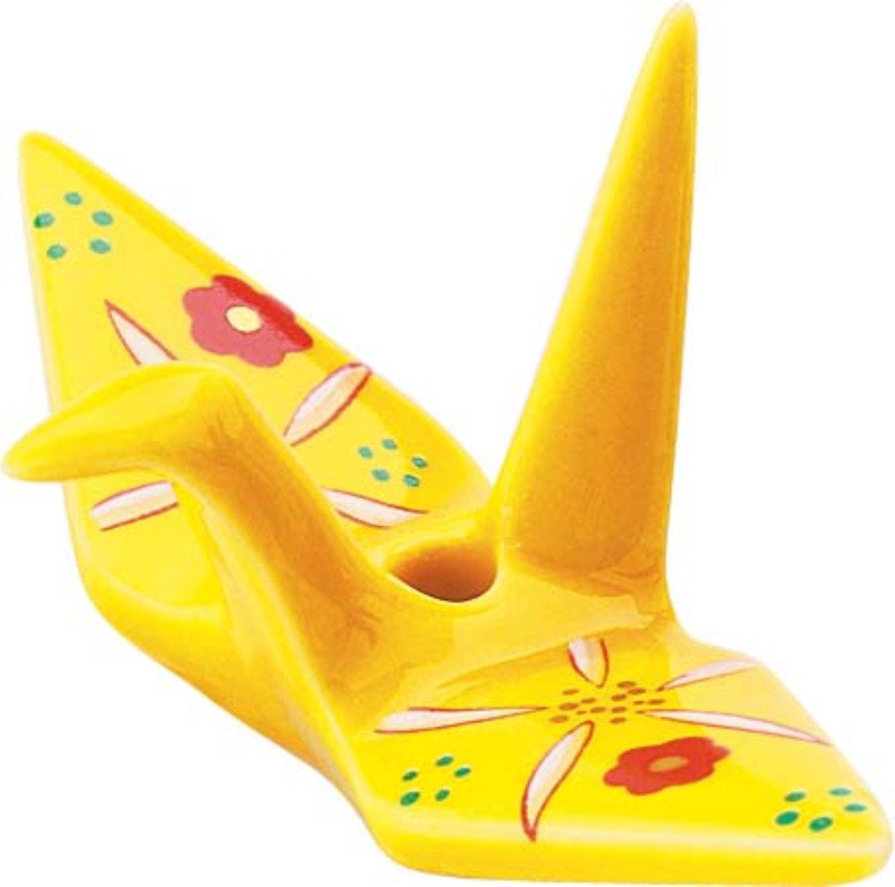 Kousaido Räucherstäbchen-Halter Origami-Kranich-Räucherstäbchenhalter, Rapsblütenfarbe, Japanimport, (1 St)