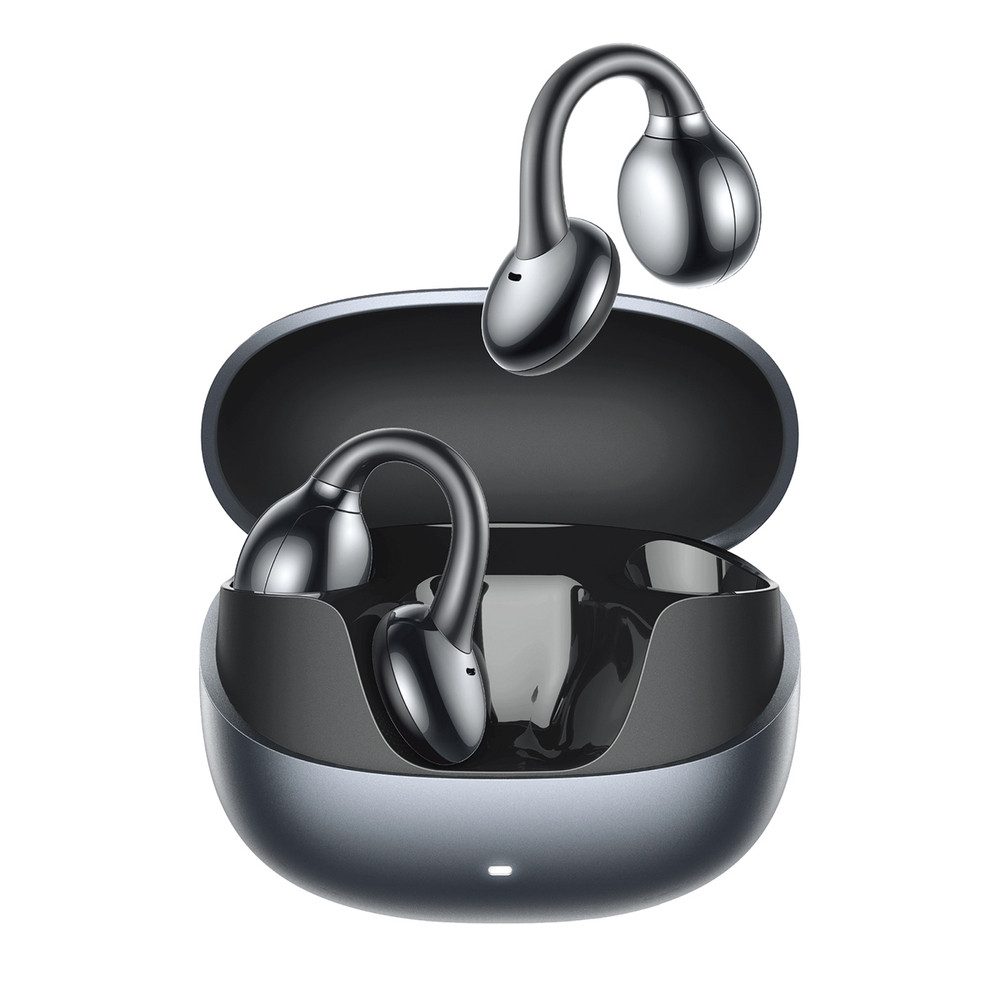 JOYROOM Sportkopfhörer Ohrbügel-Headset Funkkopfhörer Open-Ear-Kopfhörer (Touch-Steuerung, Freisprechfunktion, Verbindung mit 2 Geräten gleichzeitig, App-Steuerung, Bluetooth, Open-Ear, Bluetooth 5.4, 25 Std. Akku, IPX4, Touch)