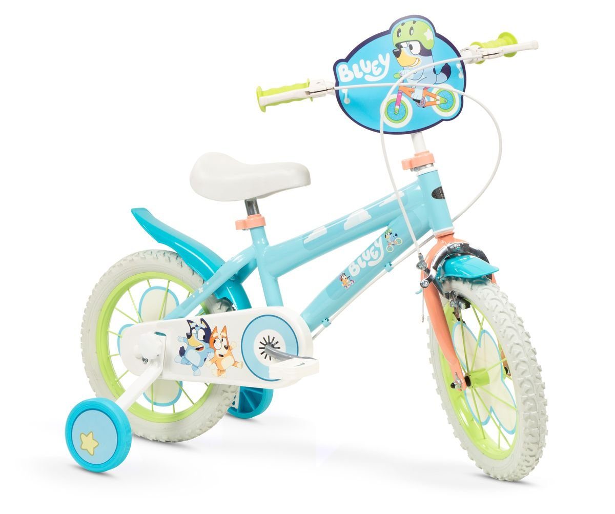 Zoll Gang, Kinderfahrrad T&Y Bluey Bike 14 Kinderfahrrad Toi, Trade Fahrrad Rad Kinder 1 Mädchen Jungen Stützräder