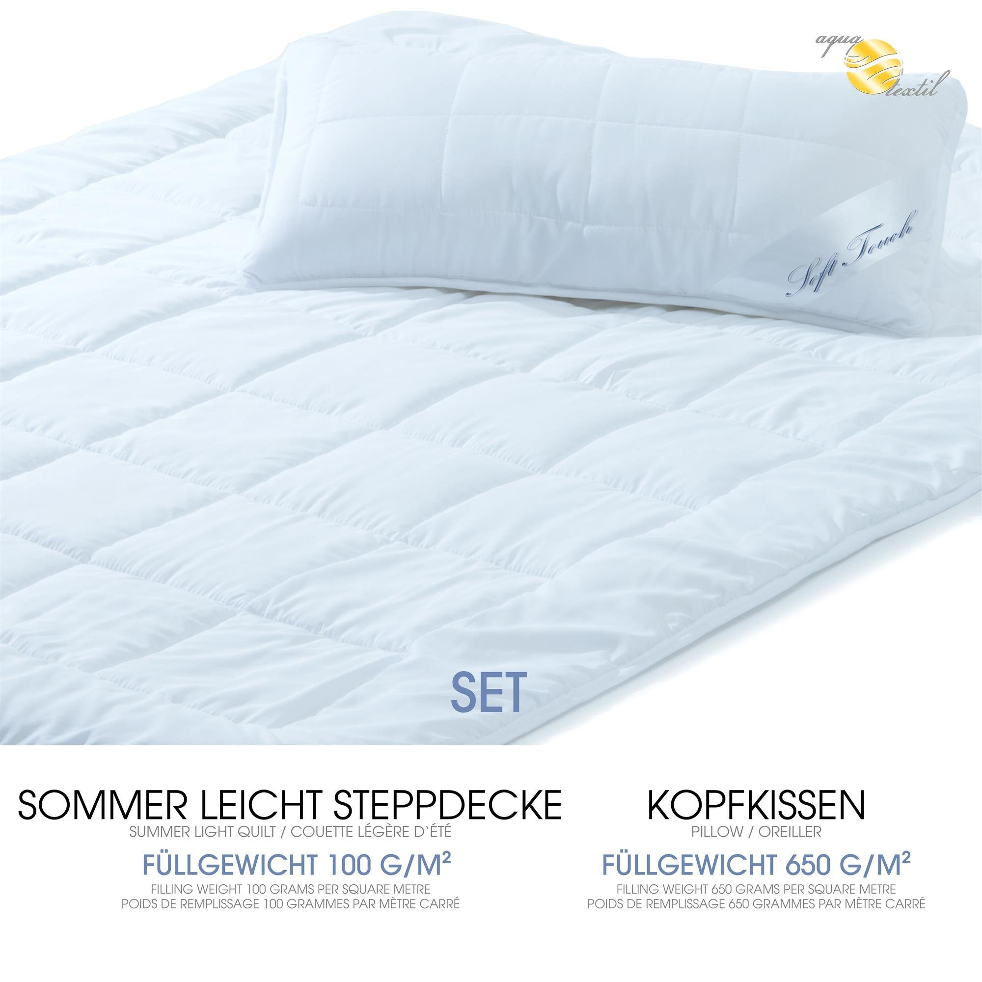 aqua-textil Bettdecke, Kopfkissen + Topper Soft günstig online kaufen