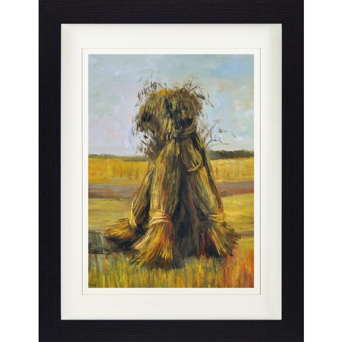1art1 Bild mit Rahmen Vincent Van Gogh - Weizengarben Auf Einem Feld 1885