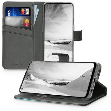 kwmobile Handyhülle Wallet Case für OnePlus Nord N100, Hülle mit Ständer Kartenfächer - Handyhülle