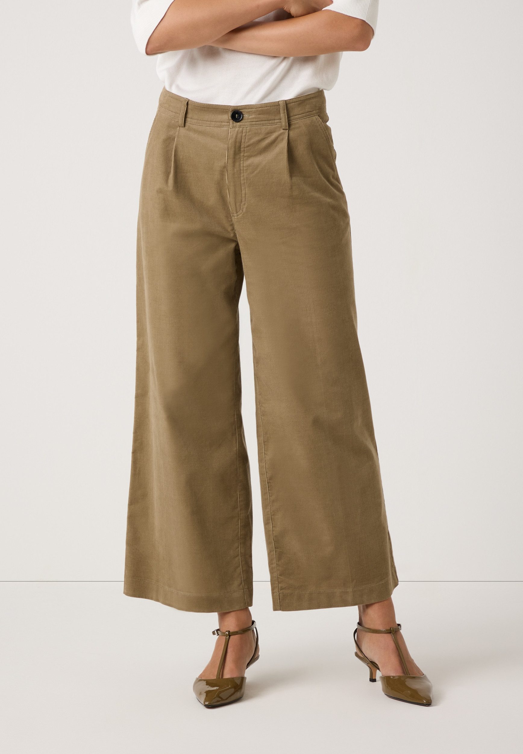 MORE&MORE Stoffhose Fine Corduroy Culott günstig online kaufen