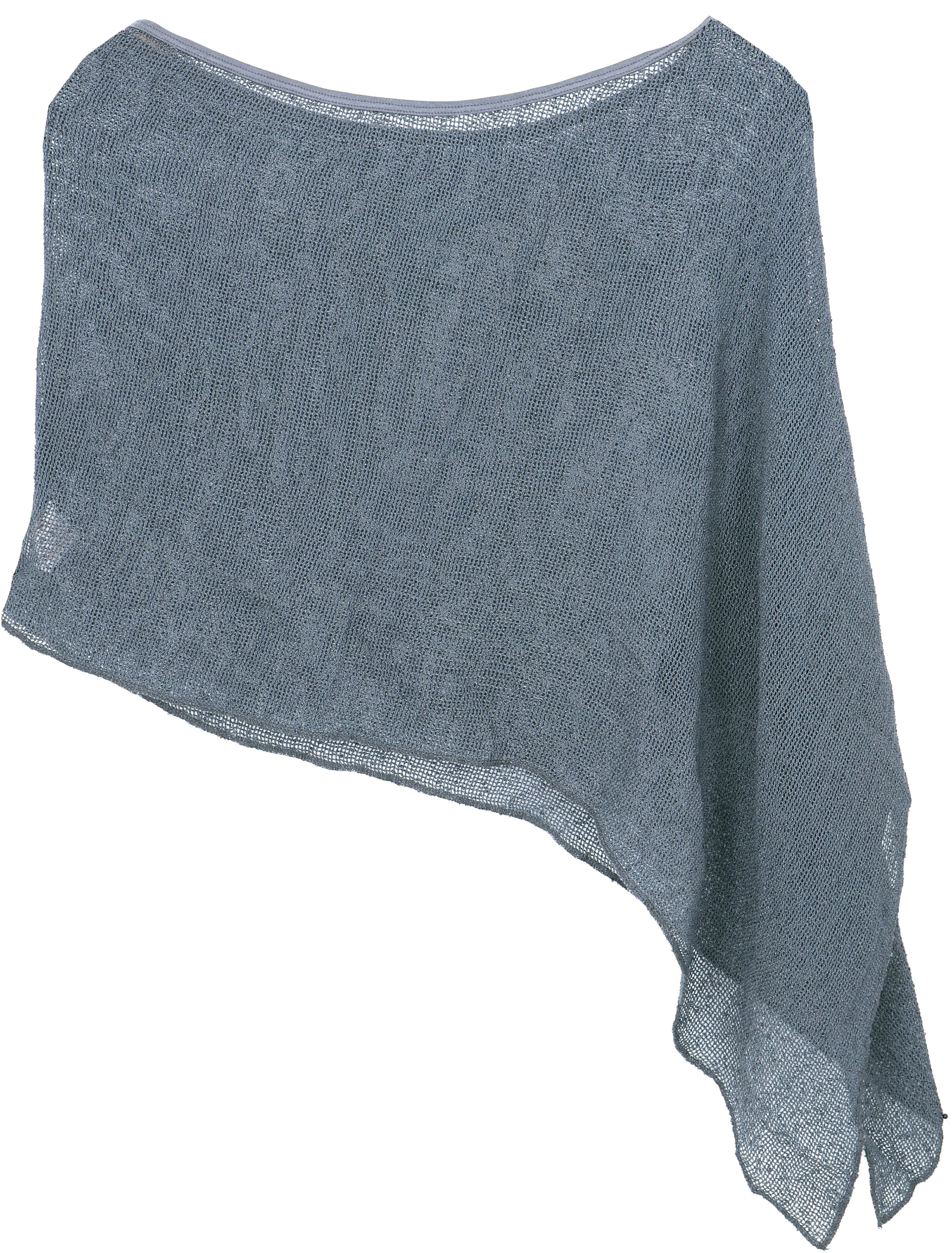 Guru-Shop Langjacke Goa Poncho, Sommerponcho, Festival Poncho, Pixi..