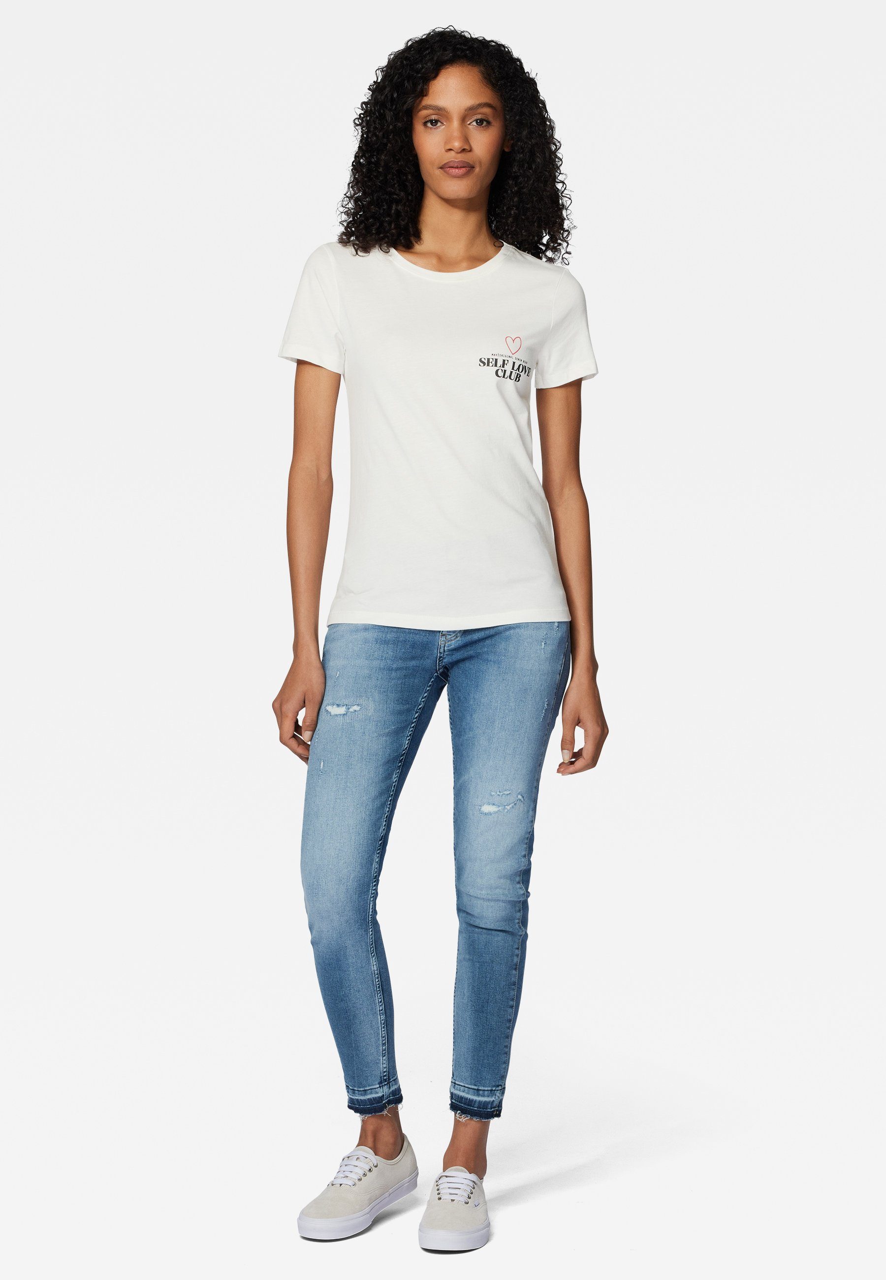 Mavi Rundhalsshirt SELF Baumwolle, TEE LOVE Mehrfarbig CLUB 100% PRINTED T-Shirt mit Druck