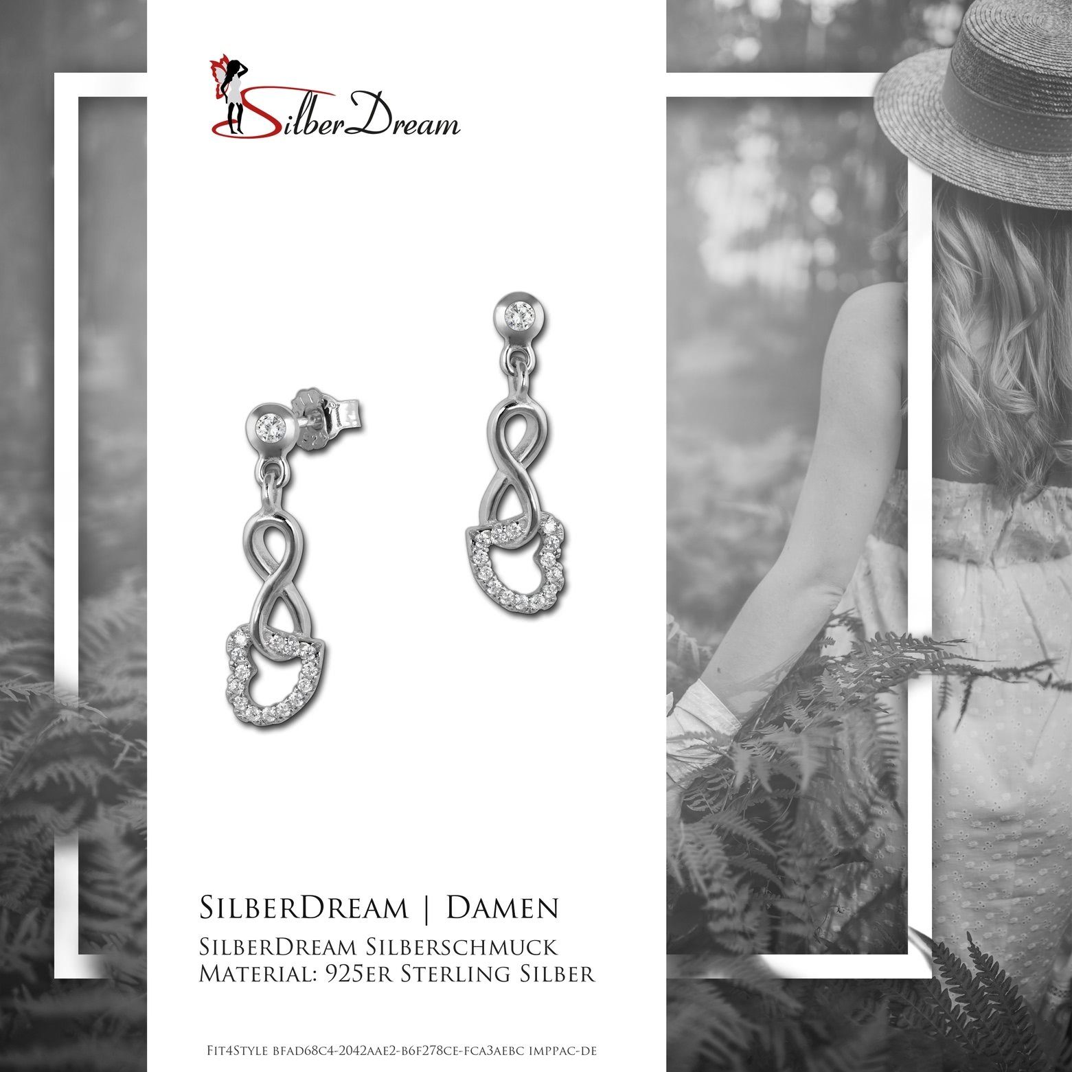 SilberDream Paar Ohrstecker SilberDream weiß Liebe Ohrringe Zirkonia (Ohrst günstig online kaufen