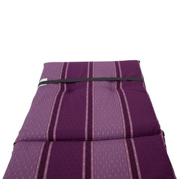 DEGAMO Sesselauflage BERN, (1 St), 48x98cm, violett gestreift