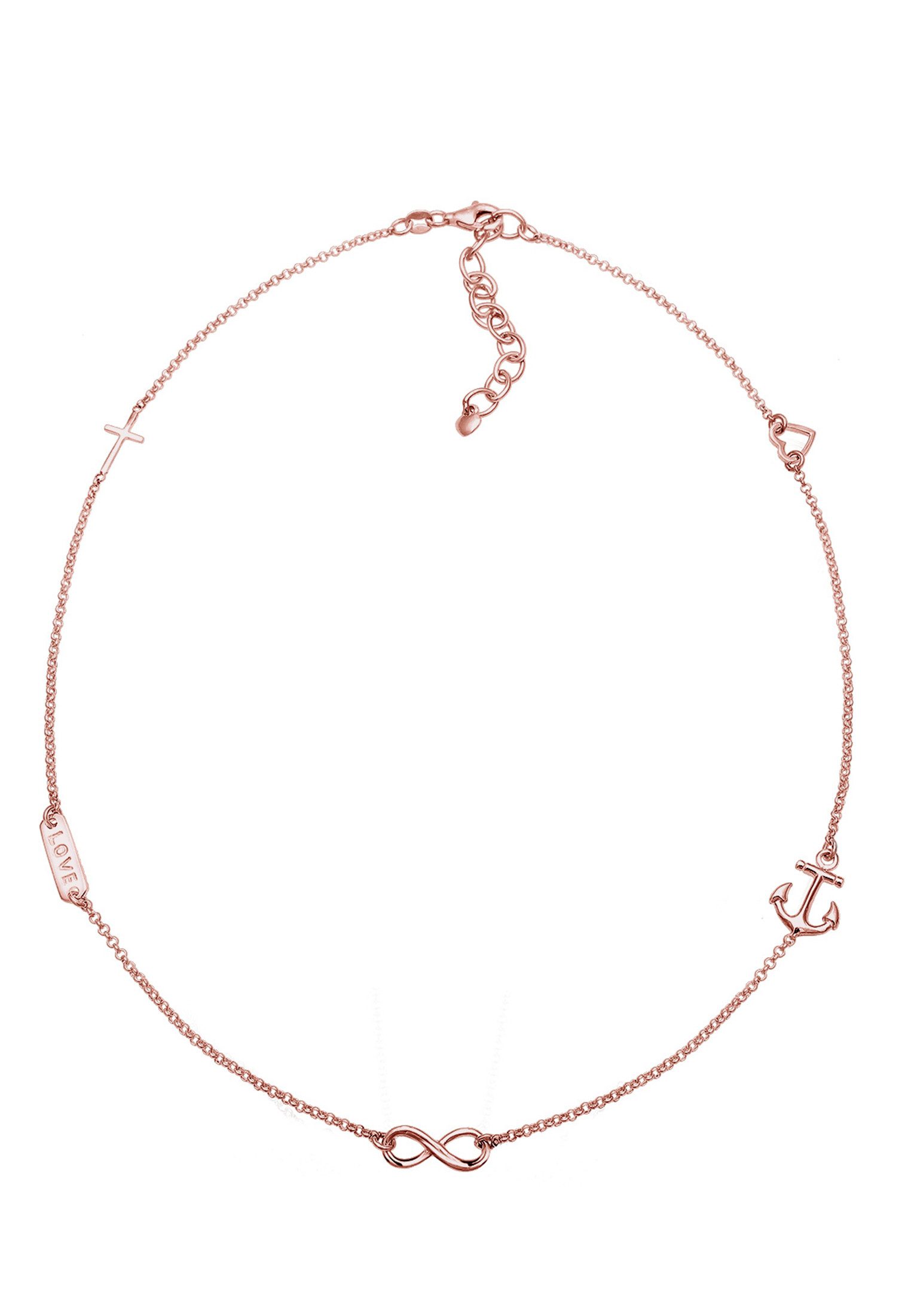 Elli Kette mit Anhänger Kreuz Herz günstig online kaufen