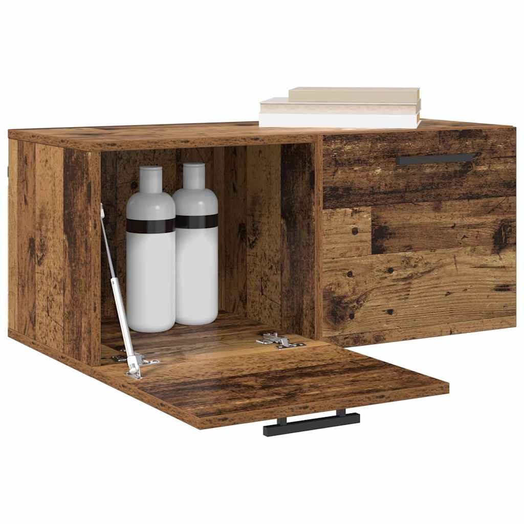 vidaXL Aktenschrank 80 x 365 x 35 cm Wandschrank Altholz 80x365x35 cm Spanplatte