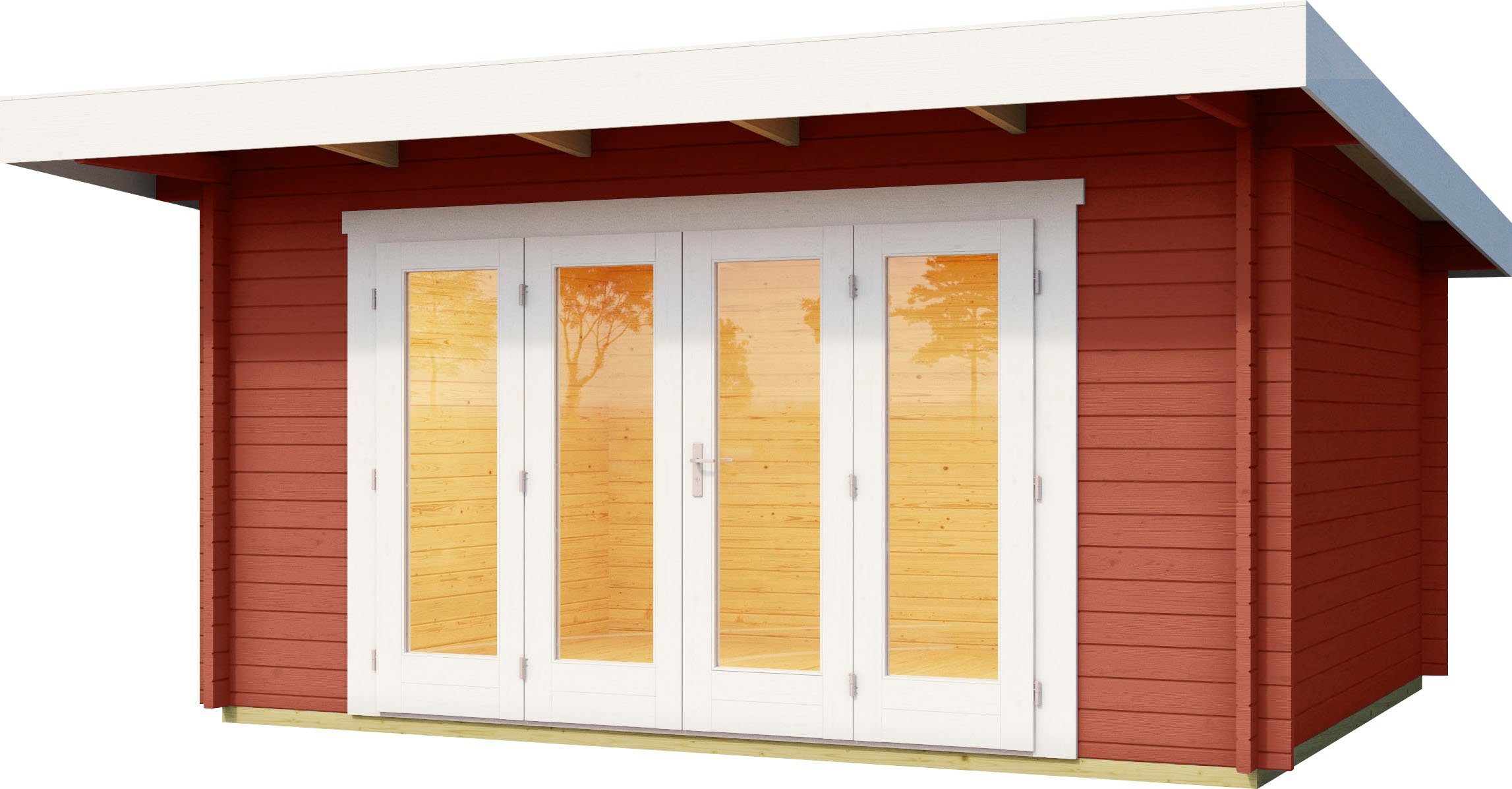 LASITA MAJA Gartenhaus SUSSEX, BxT: 410x320 cm, (Set, inkl. Fussbodenbretter zum verlegen)