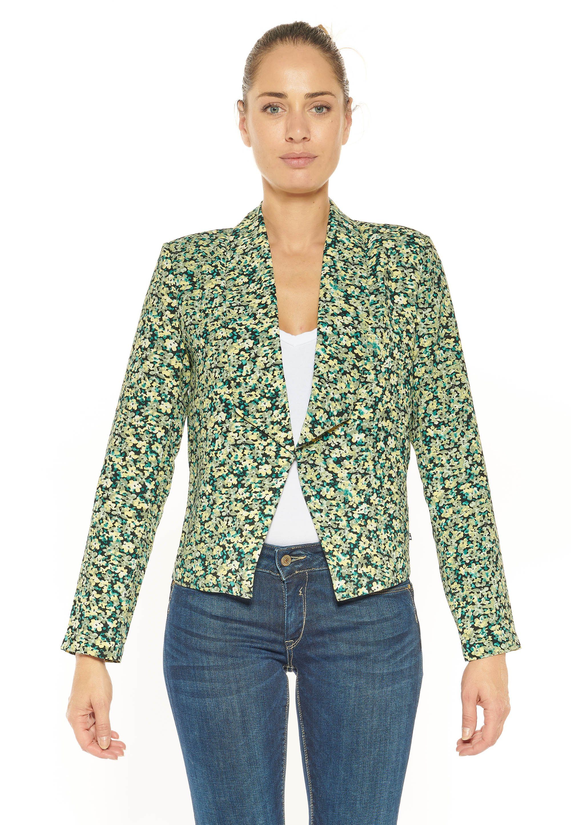 Le Temps Des Cerises Jackenblazer MERYA mit floralem Allover-Print