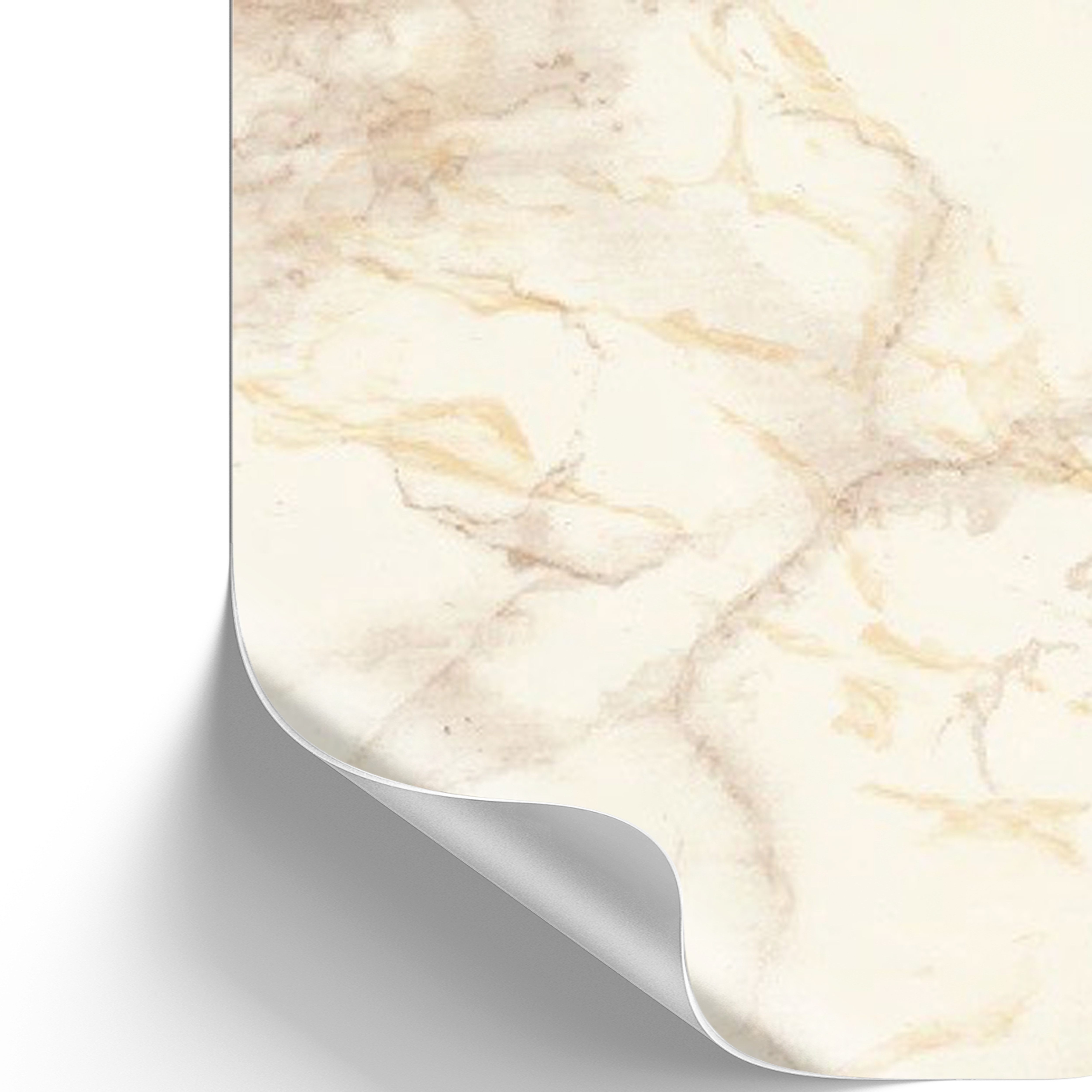 Alkor Möbelfolie Marmoroptik beige Klebefolie Möbel Küche selbstklebende Folie Deko, (L x B: 15m x 67,5cm I 10€/qm), Designfolie - zuschneidbar, abwischbar & rückstandslos entfernbar