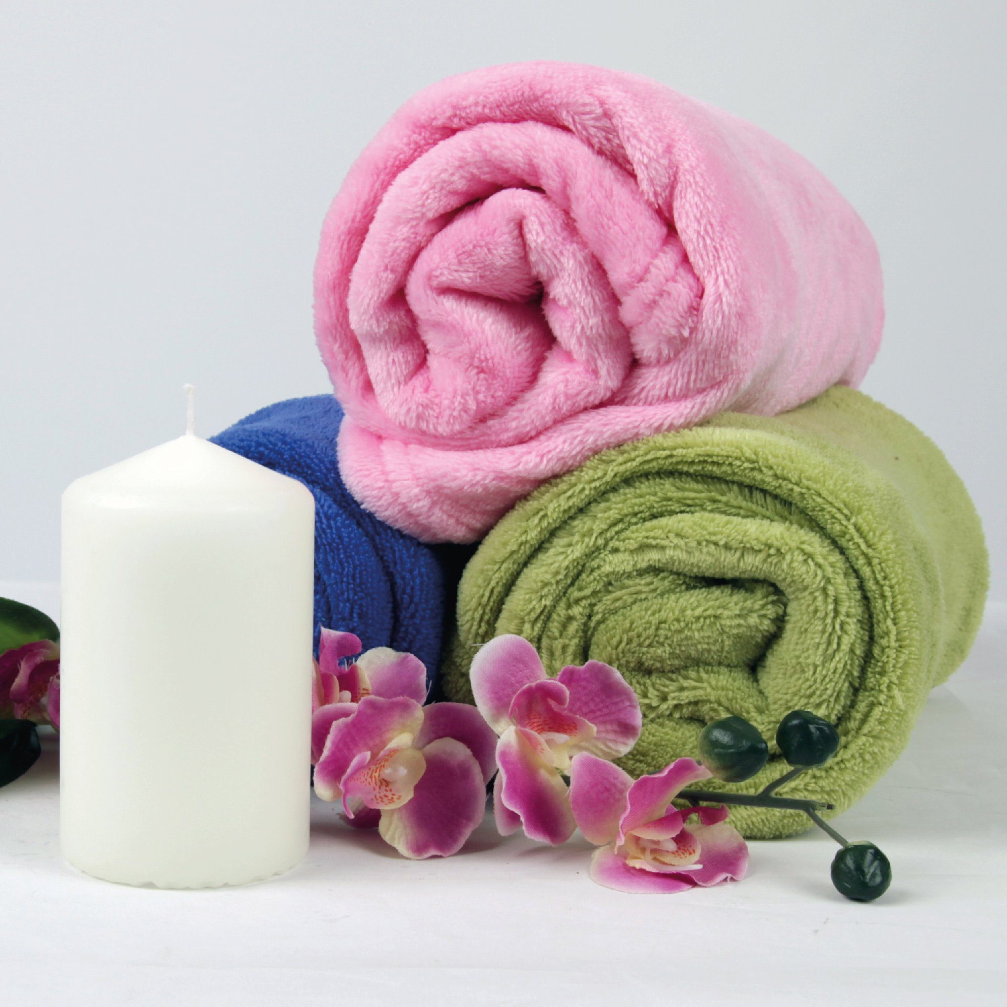 HS Candle Adventskerze Stumpenkerze, Wachskerzen Ø6cm x 10cm - Kerze in vielen Farben