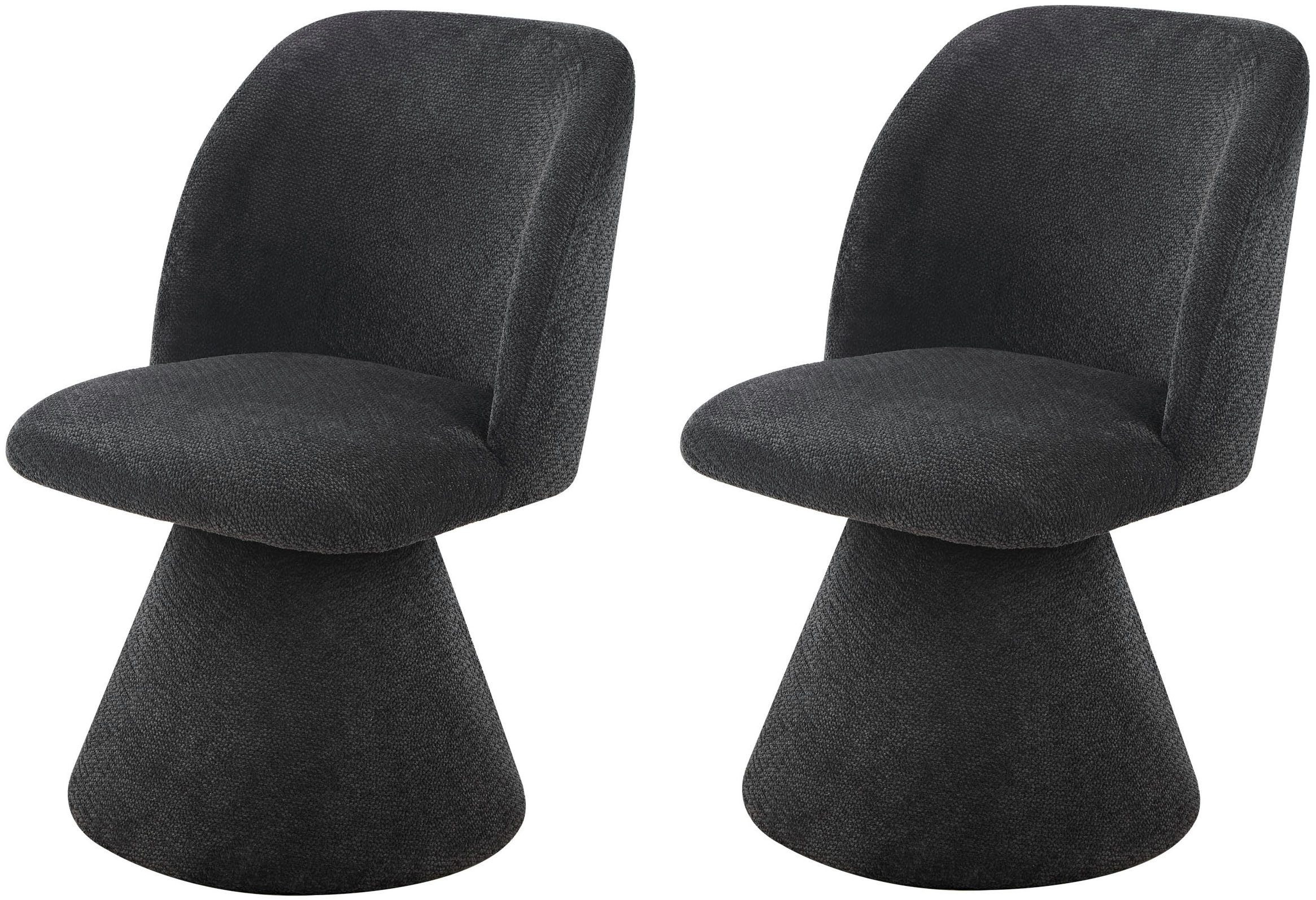 HELA Drehstuhl BARI (Set, 2 St), 360° drehbar, Polsterfuß, Webstoff, fest g günstig online kaufen