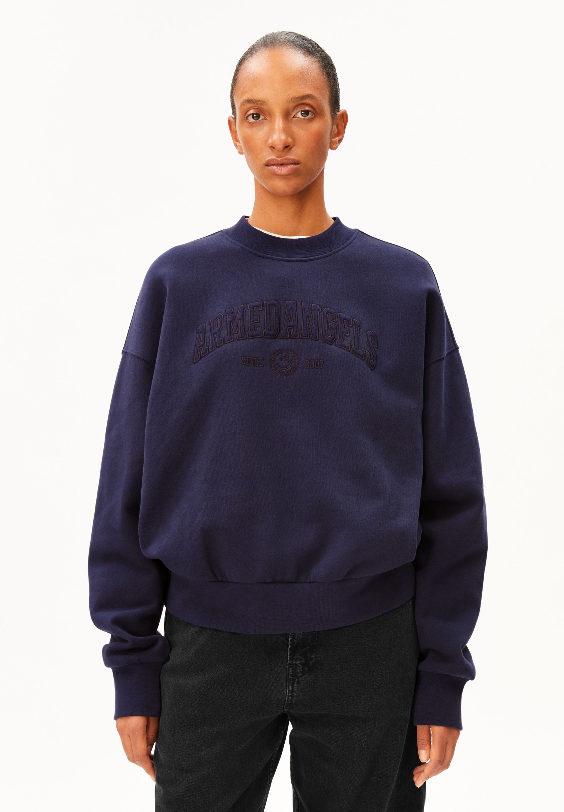 Armedangels Sweatshirt ALIZAA COLLEGE Sweatshirt aus 100% Bio-Baumwolle Oversized Fit