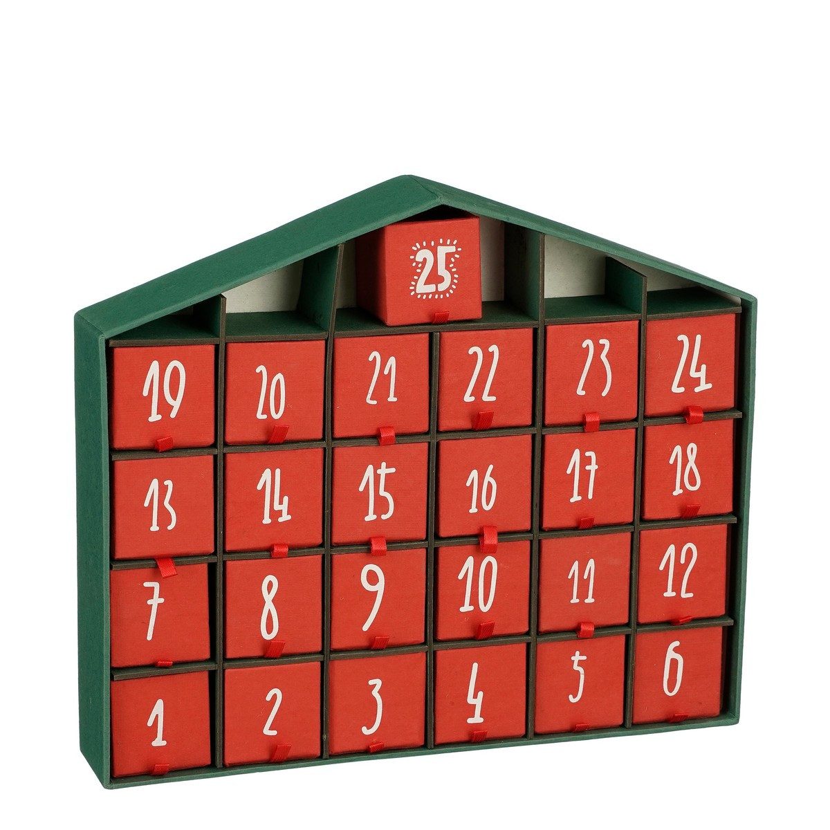 House of Seasons Adventskalender House of Seasons Adventskalender rot Recyclingpapier - l5xb33xh28cm