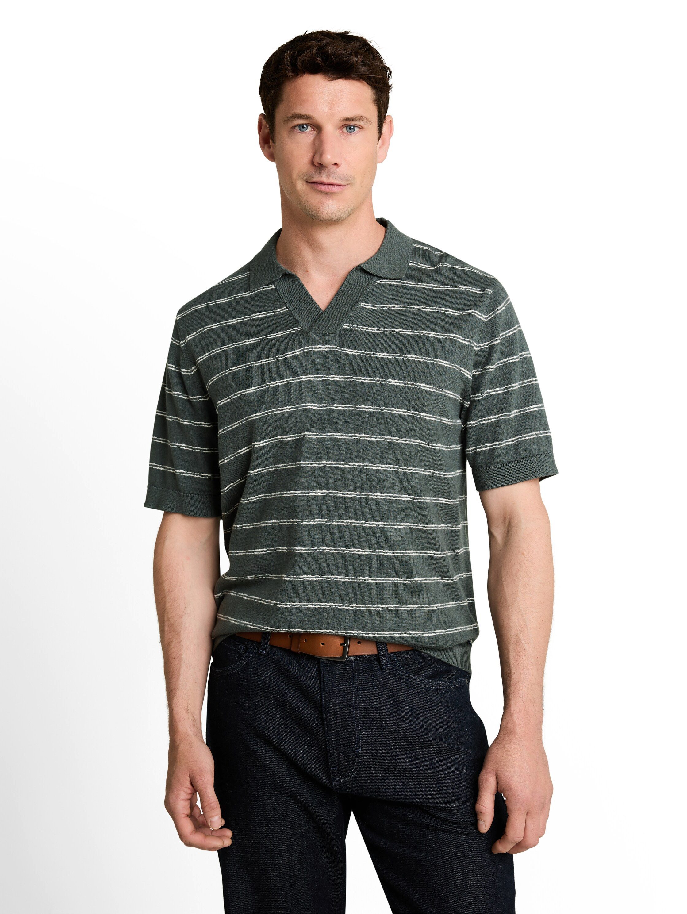 TOM TAILOR Polokragenpullover Sommer-Polo mit Streifen