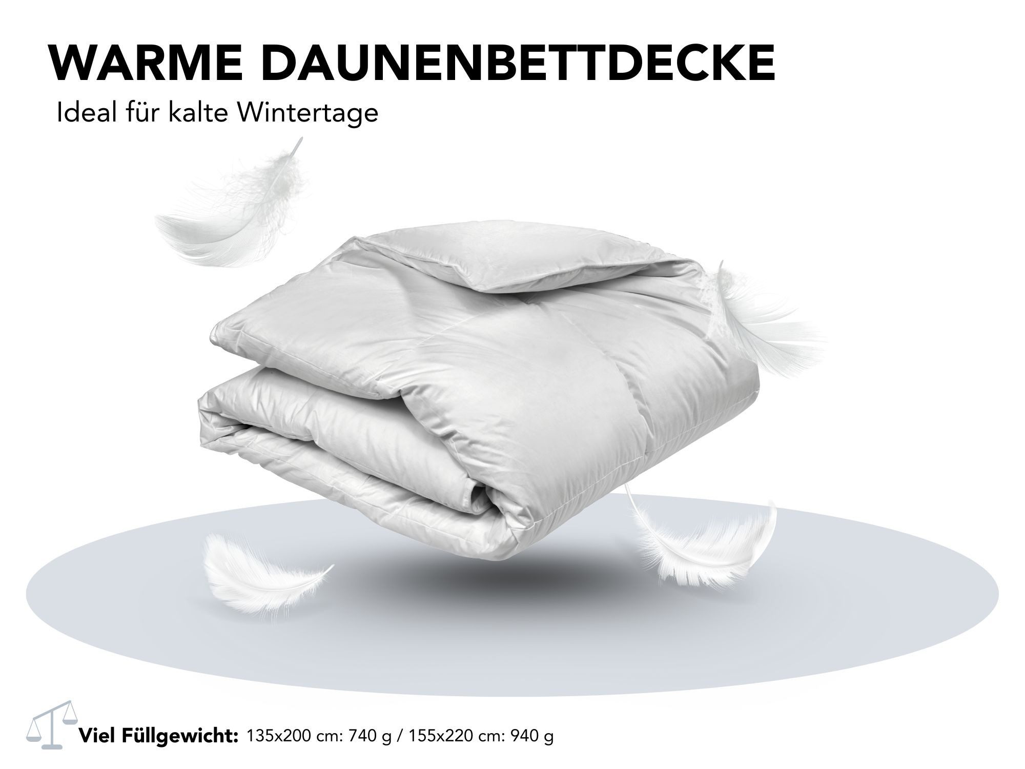 XDREAM Daunenbettdecke Nature Daunendecke, 135x200 cm günstig online kaufen