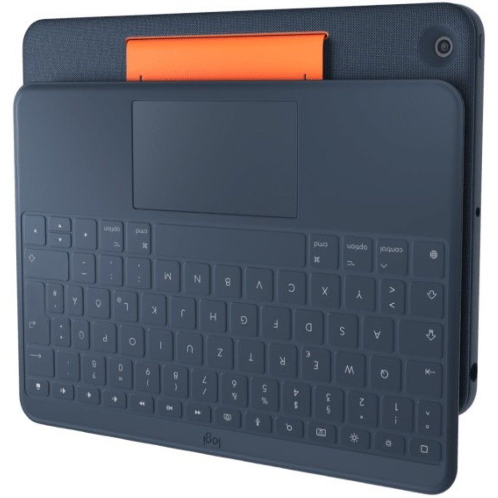 Logitech Tablet-Hülle Rugged Combo 3 Touch KeyboardDock iPad Pro 7. Gen. /  8. Gen. / 9. Gen. /10,2 Zoll - Tastatur & Schutzhülle - blau