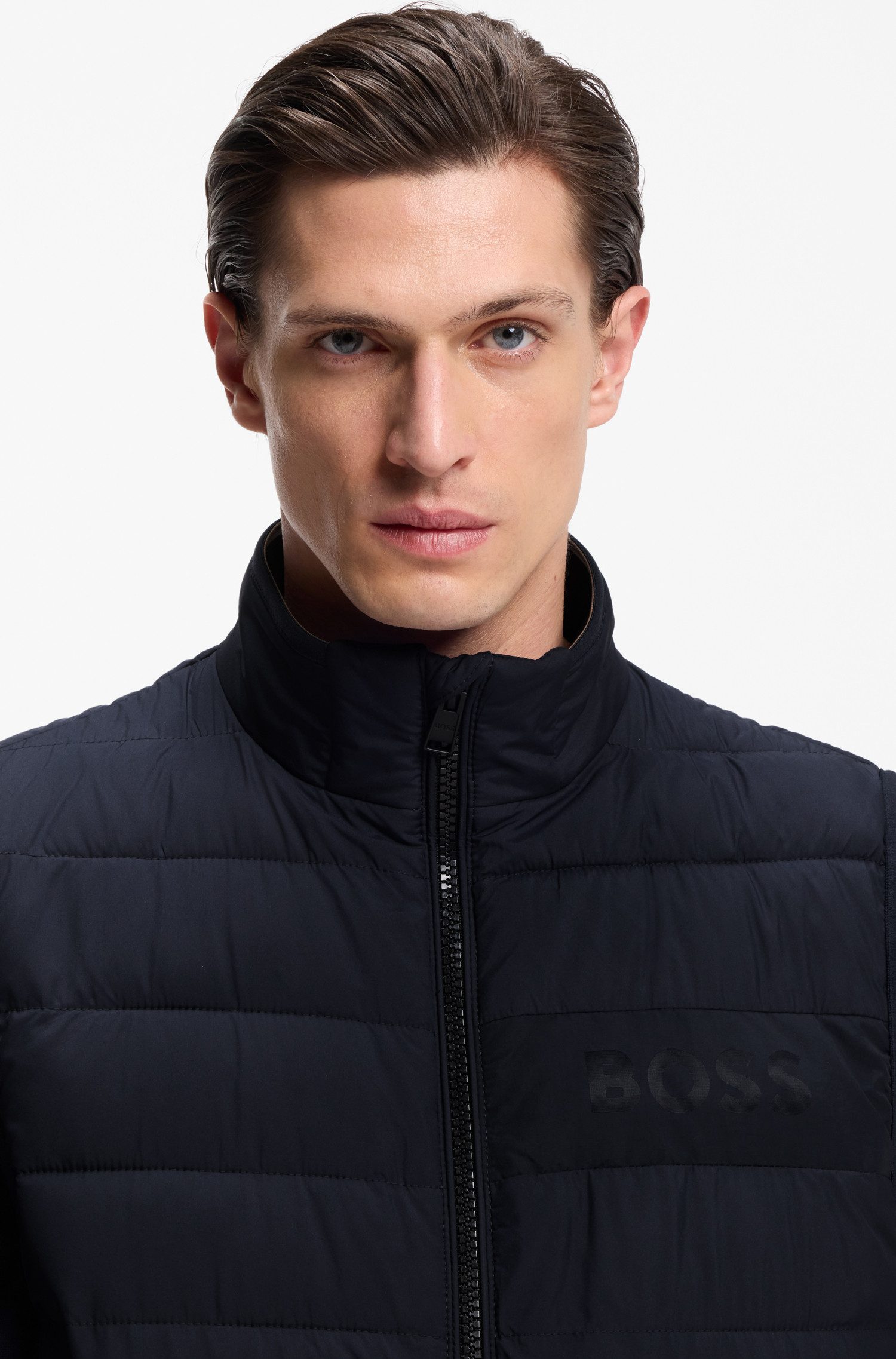 BOSS Steppweste Cenito Premium Menswear für die Übergangszeit, regular fit