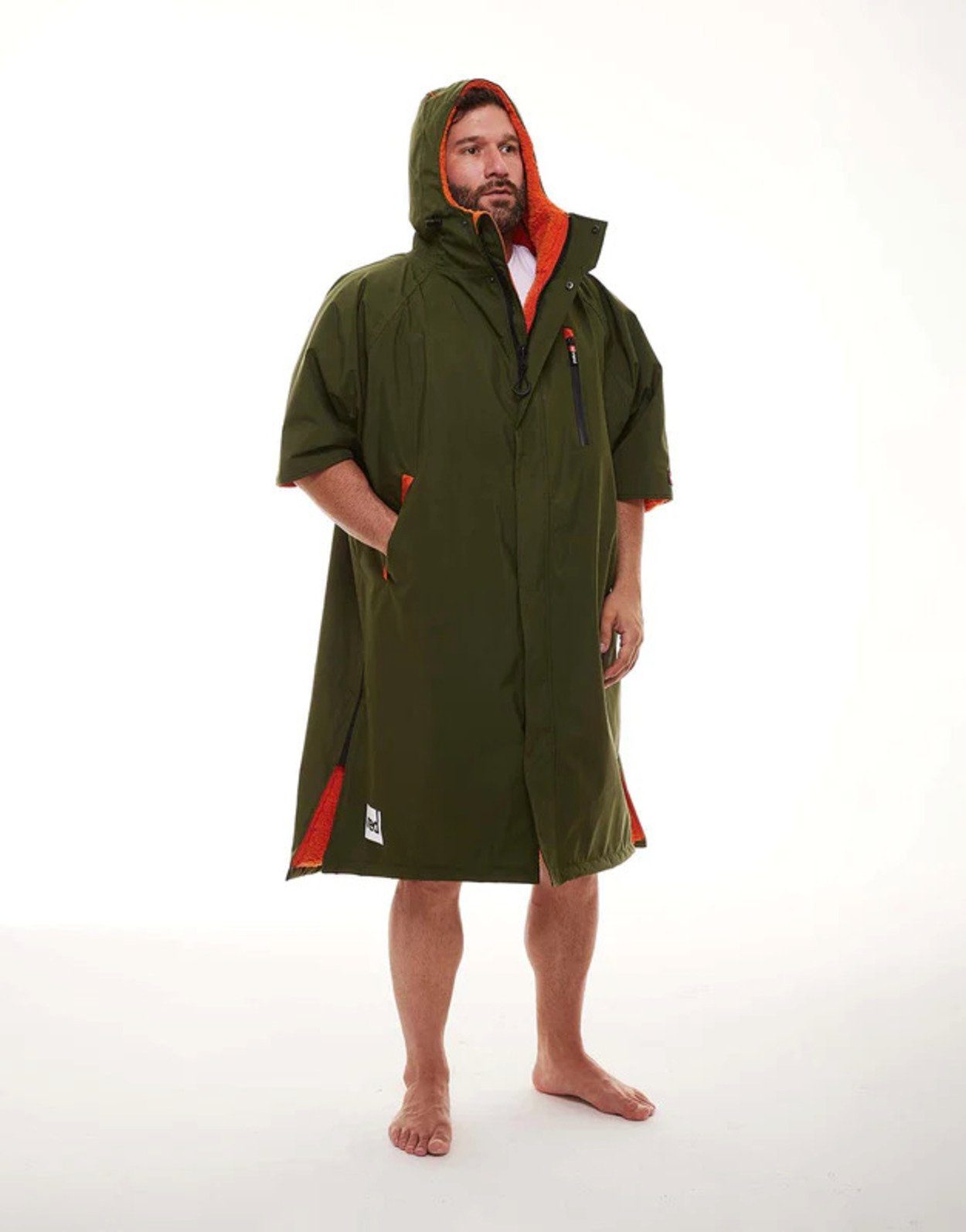 Red Paddle Badeponcho Red Robe Paddle parker SS, Change Polyester green Umkleidemantel Evo Pro