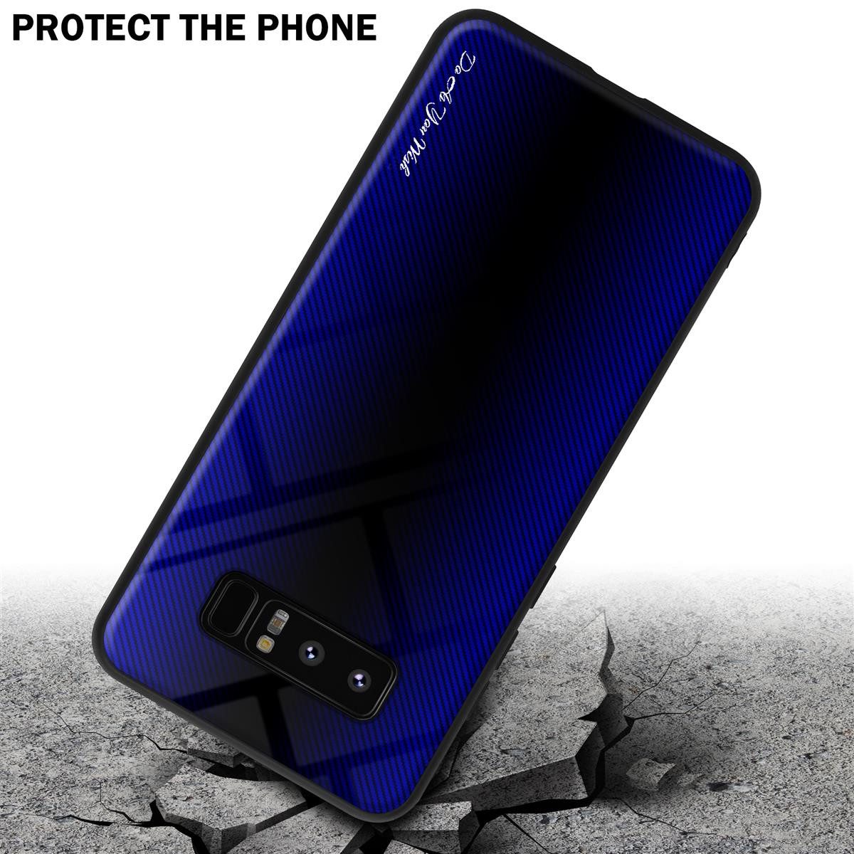 Cadorabo Handyhülle für Samsung Galaxy NOTE 8 Hülle Samsung Galaxy NOTE 8, Robustes Hard Case - Handy Schutzhülle - Hülle - Back Cover Bumper